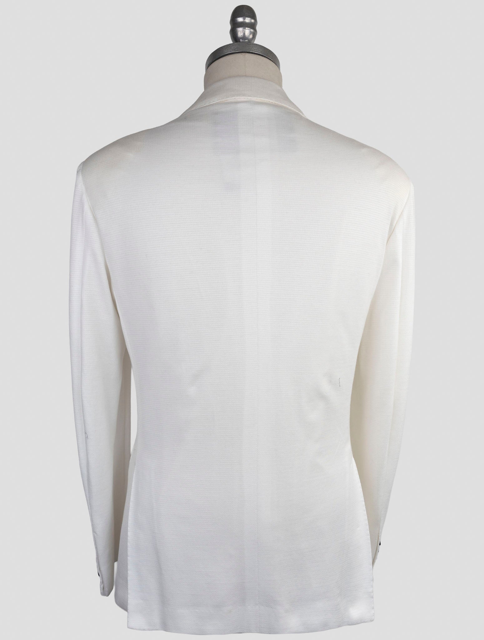 Kiton Knt White Cotton Blazer
