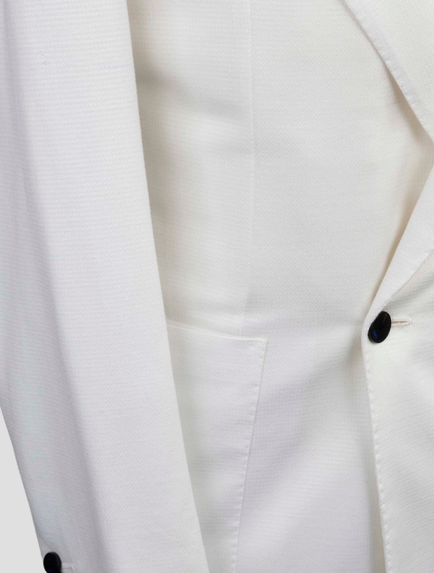 Kiton Knt White Cotton Blazer