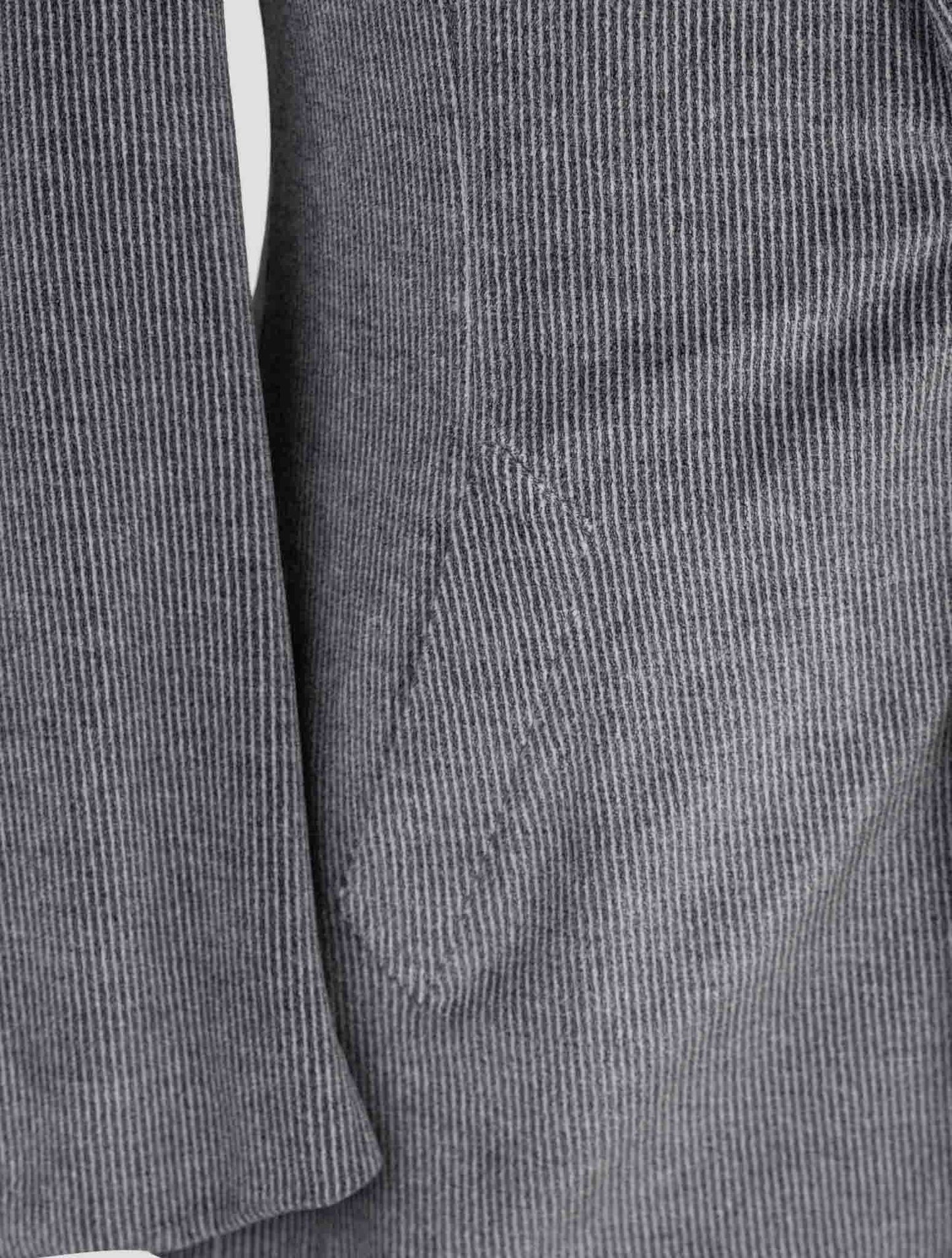 Kiton Knt Gray Cotton Pl Blazer