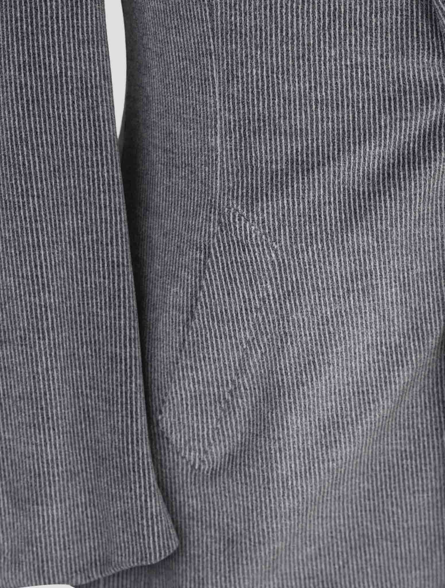 Kiton Knt Gray Cotton Pl Blazer