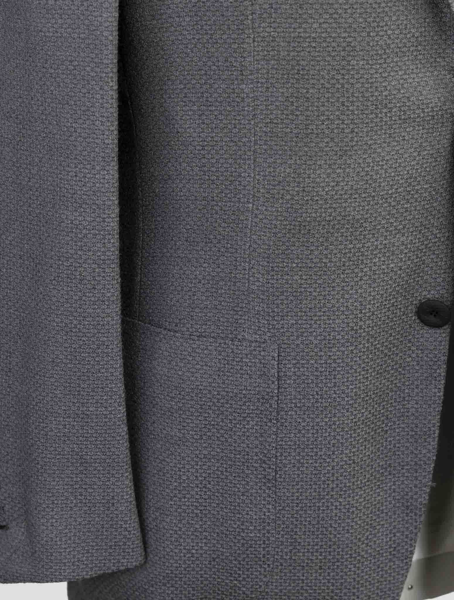 Kiton Knt Gray Virgin Wool Ea Blazer
