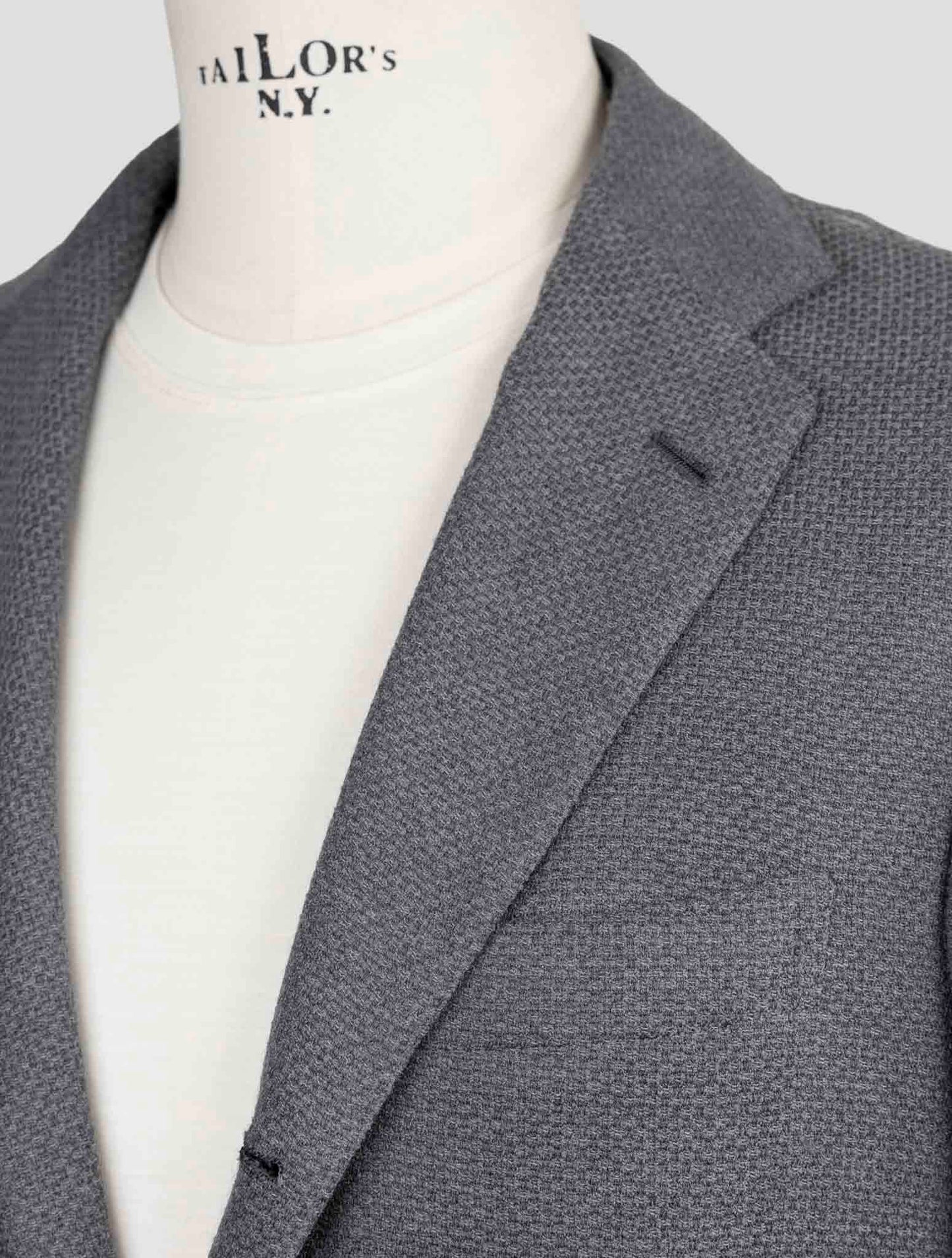 Kiton Knt Gray Virgin Wool Ea Blazer