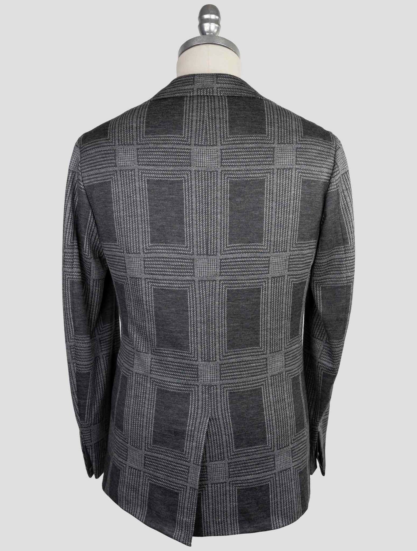 Kiton Knt Gray Cashmere Cotton Ea Blazer