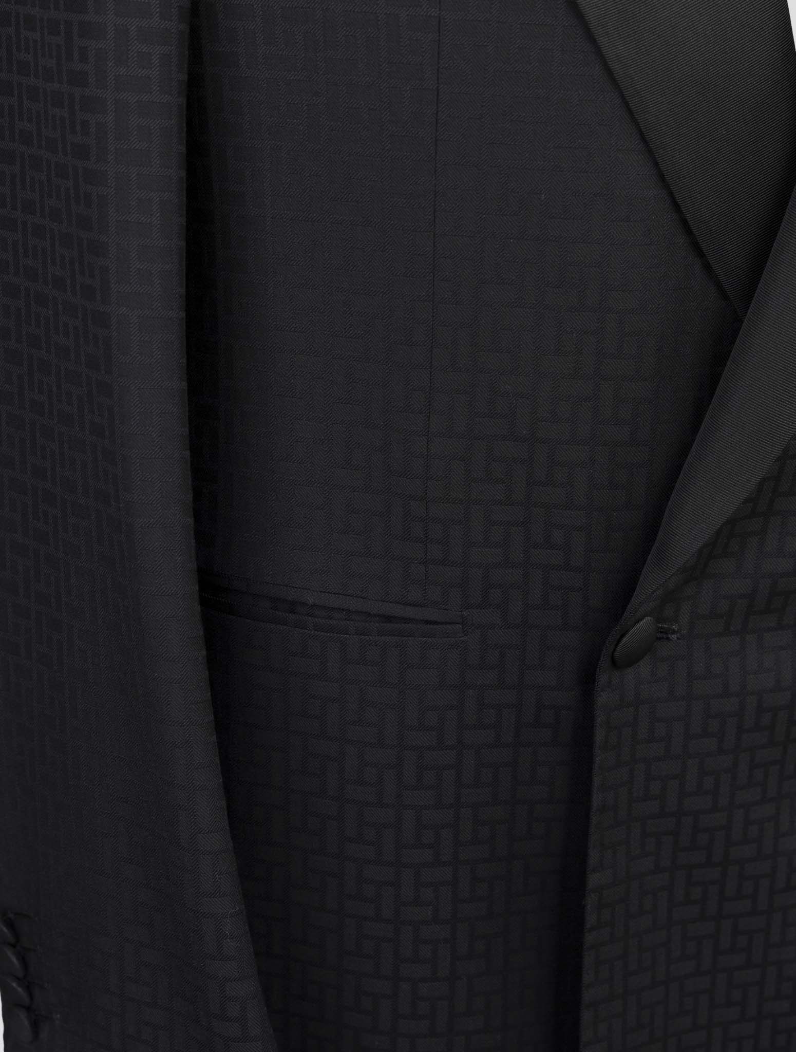 Kiton Knt Black Virgin Wool Mohair Blazer