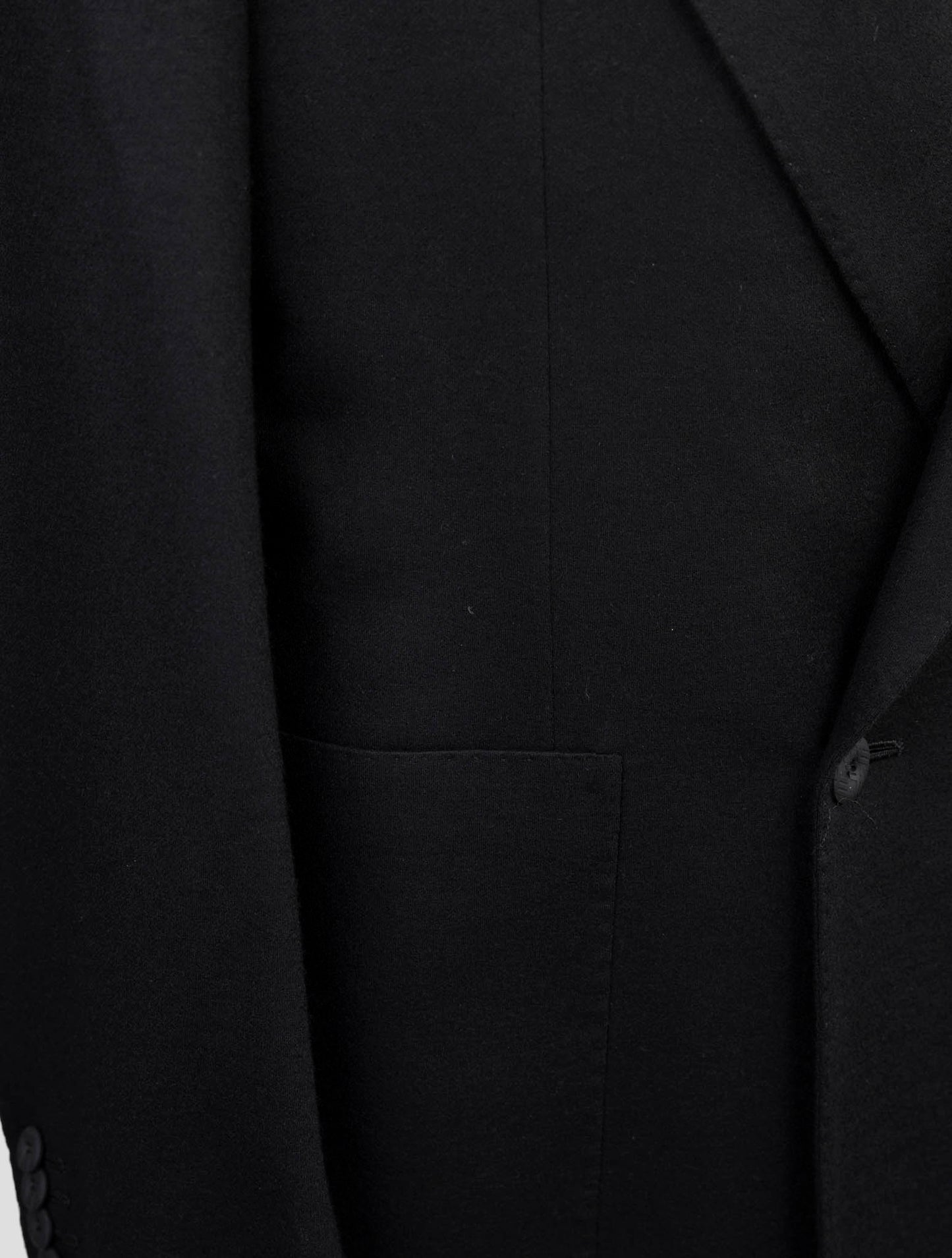 Kiton Knt Black Virgin Wool Blazer