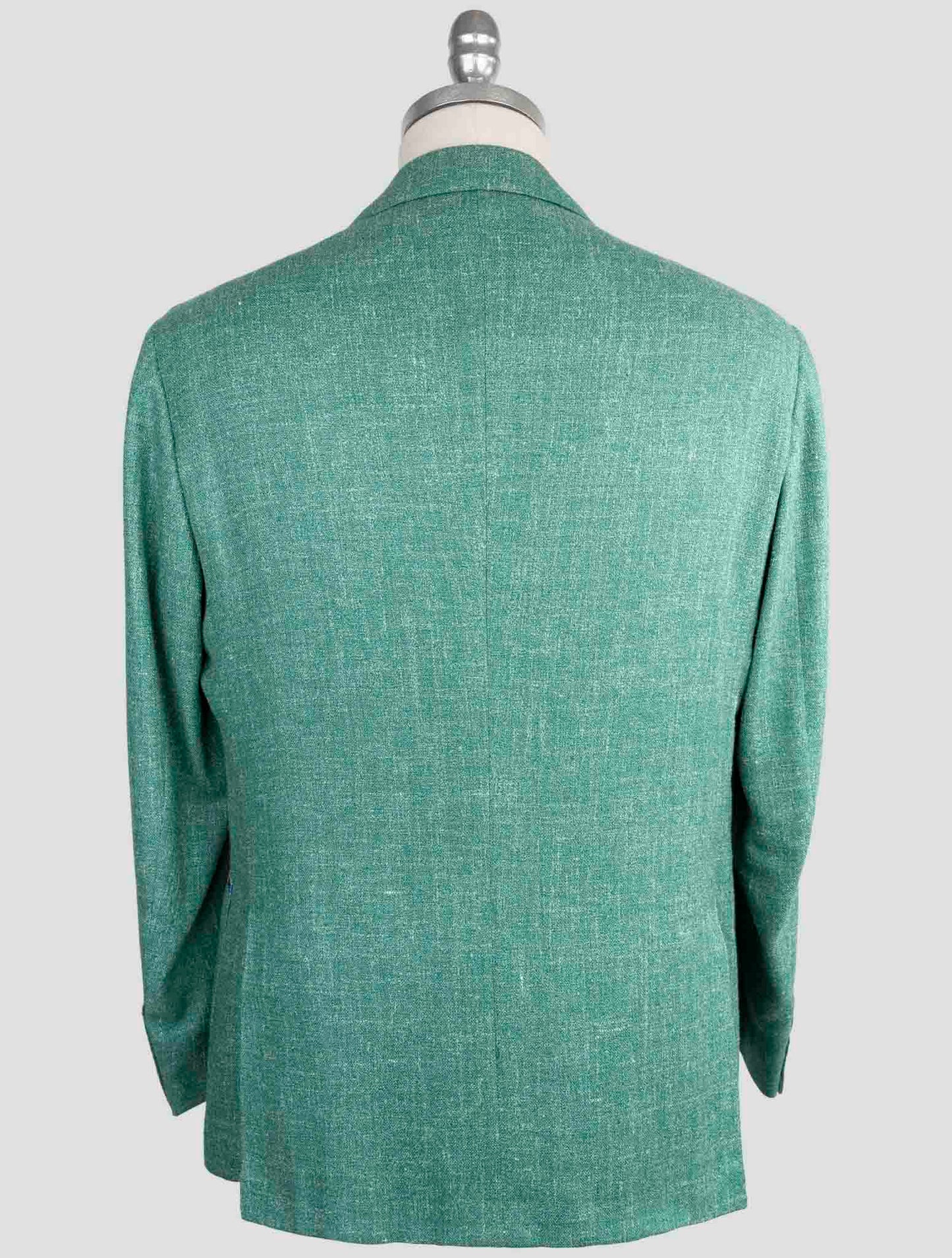 Kiton Knt Green Silk Cashmere Linen Blazer