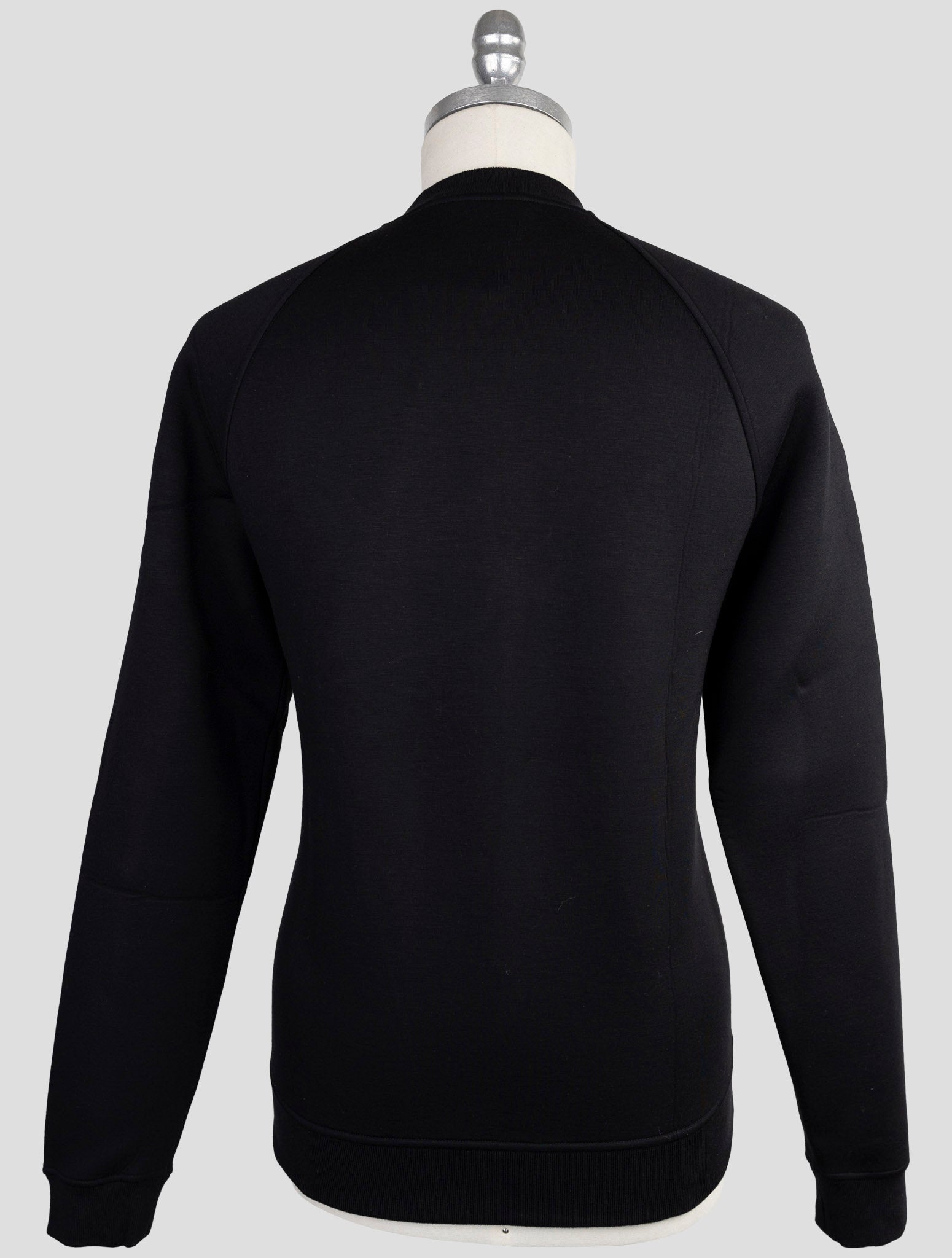 Kiton Knt Black Viscose Ea Sweater Crewneck