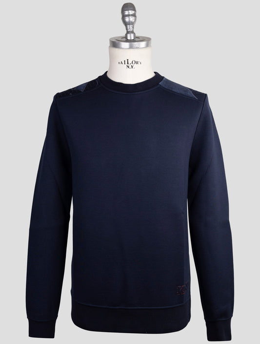 Kiton Knt Black Viscose Ea Sweater Crewneck