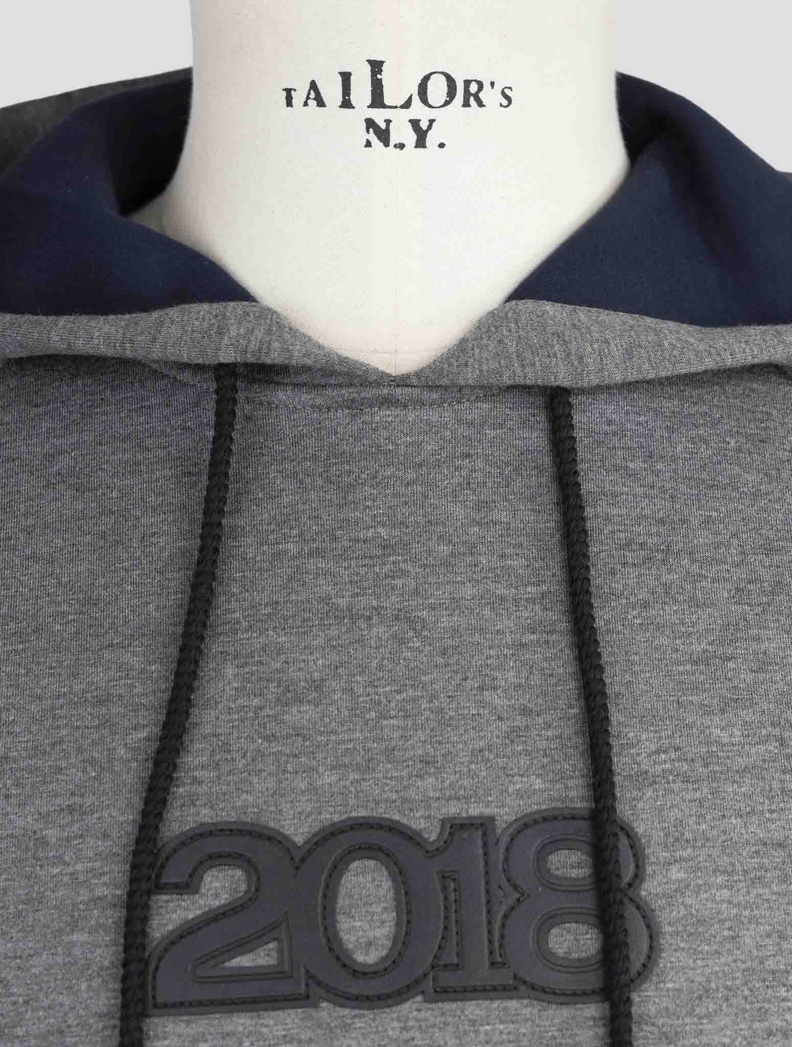 Kiton Knt Gray Viscose Ea Sweater Hoodie