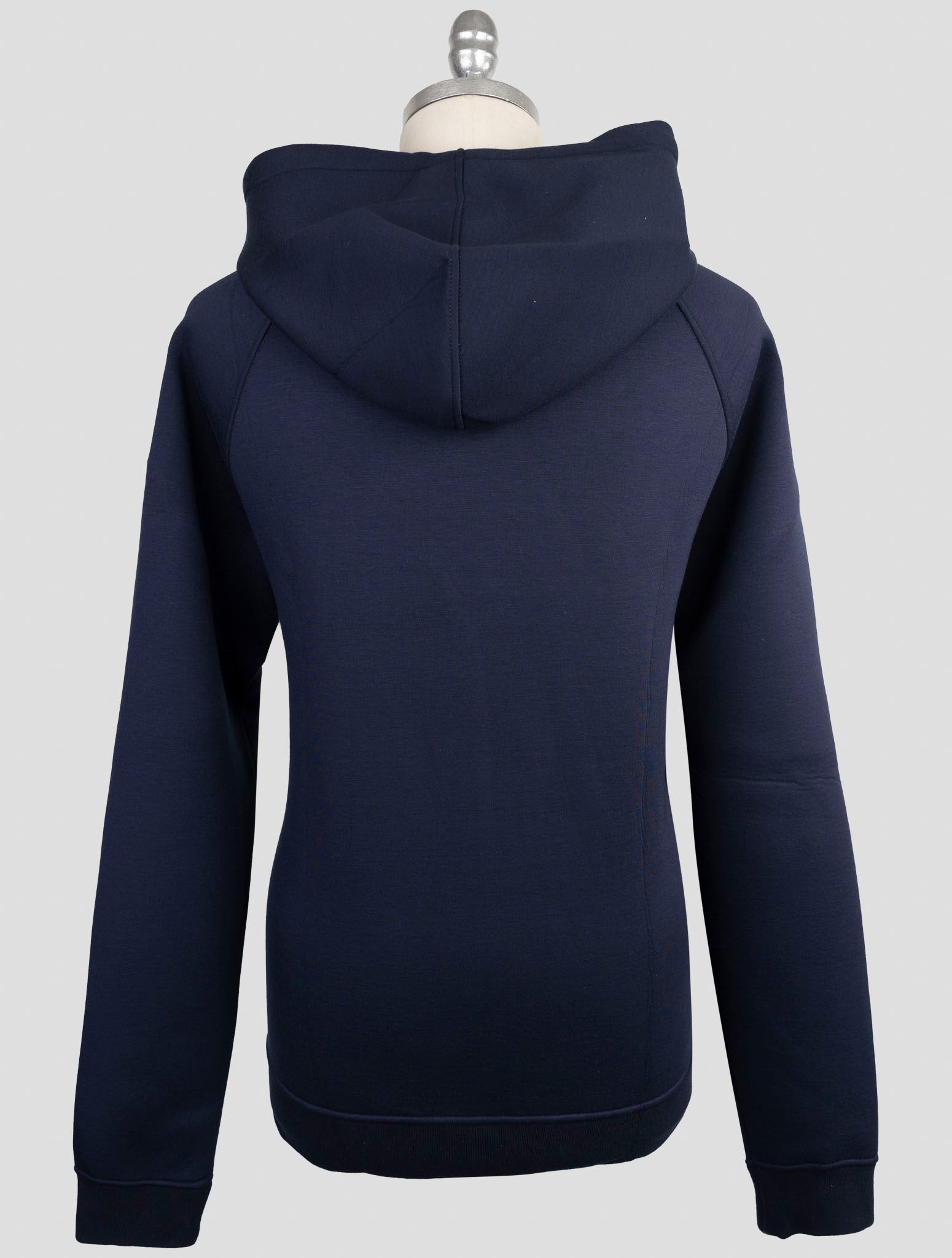 Kiton Knt Blue Viscose Ea Sweater Hoodie