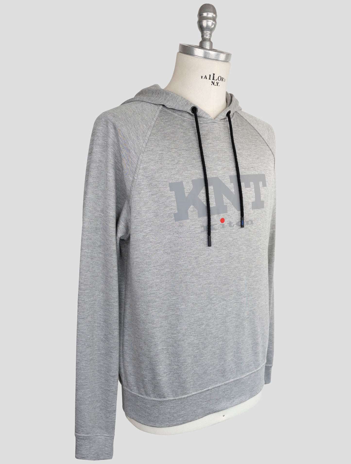 Kiton Knt Gray Viscose Ea Sweater Hoodie