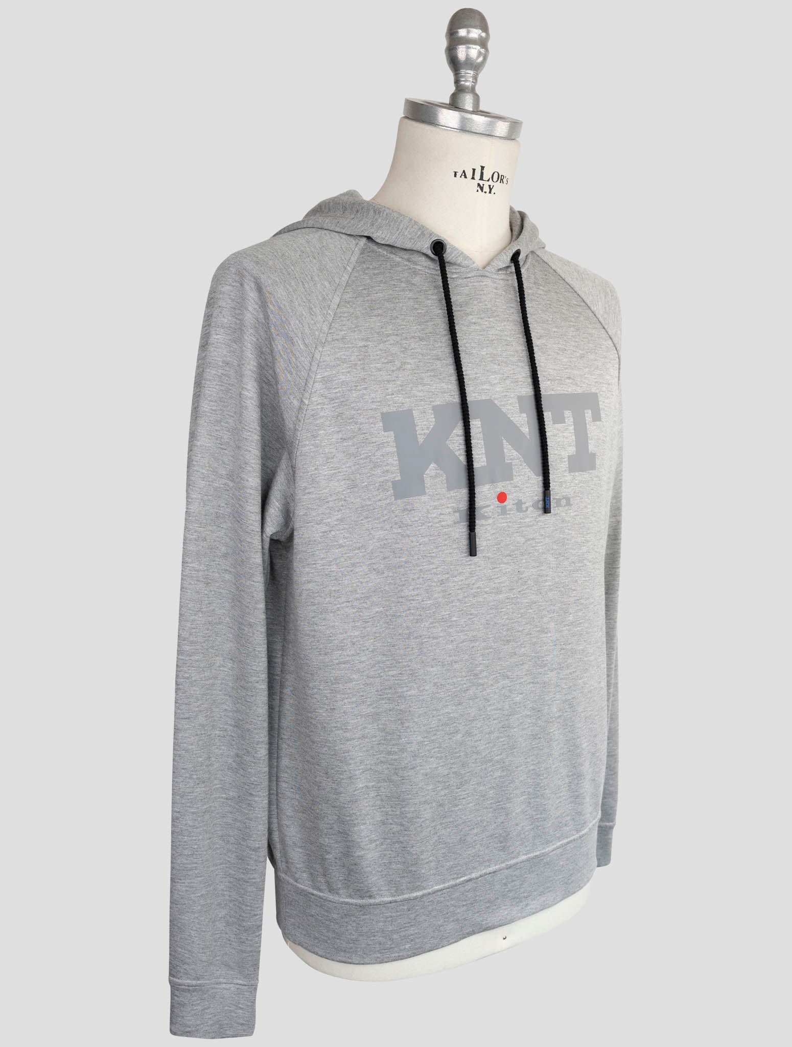 Kiton Knt Gray Viscose Ea Sweater Hoodie