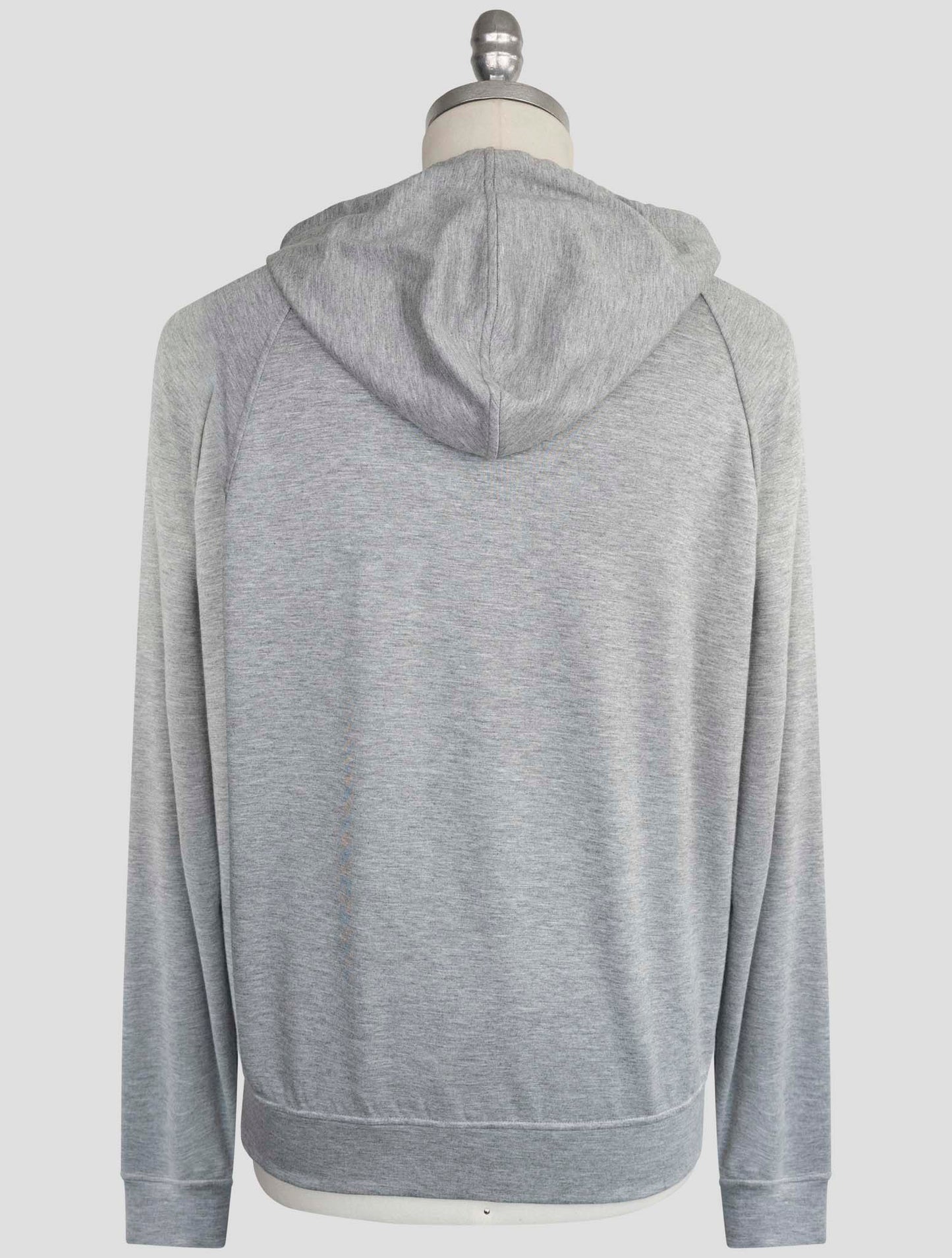 Kiton Knt Gray Viscose Ea Sweater Hoodie