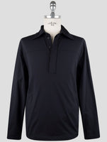 Kiton Knt Blue Viscose Ea Sweater Polo
