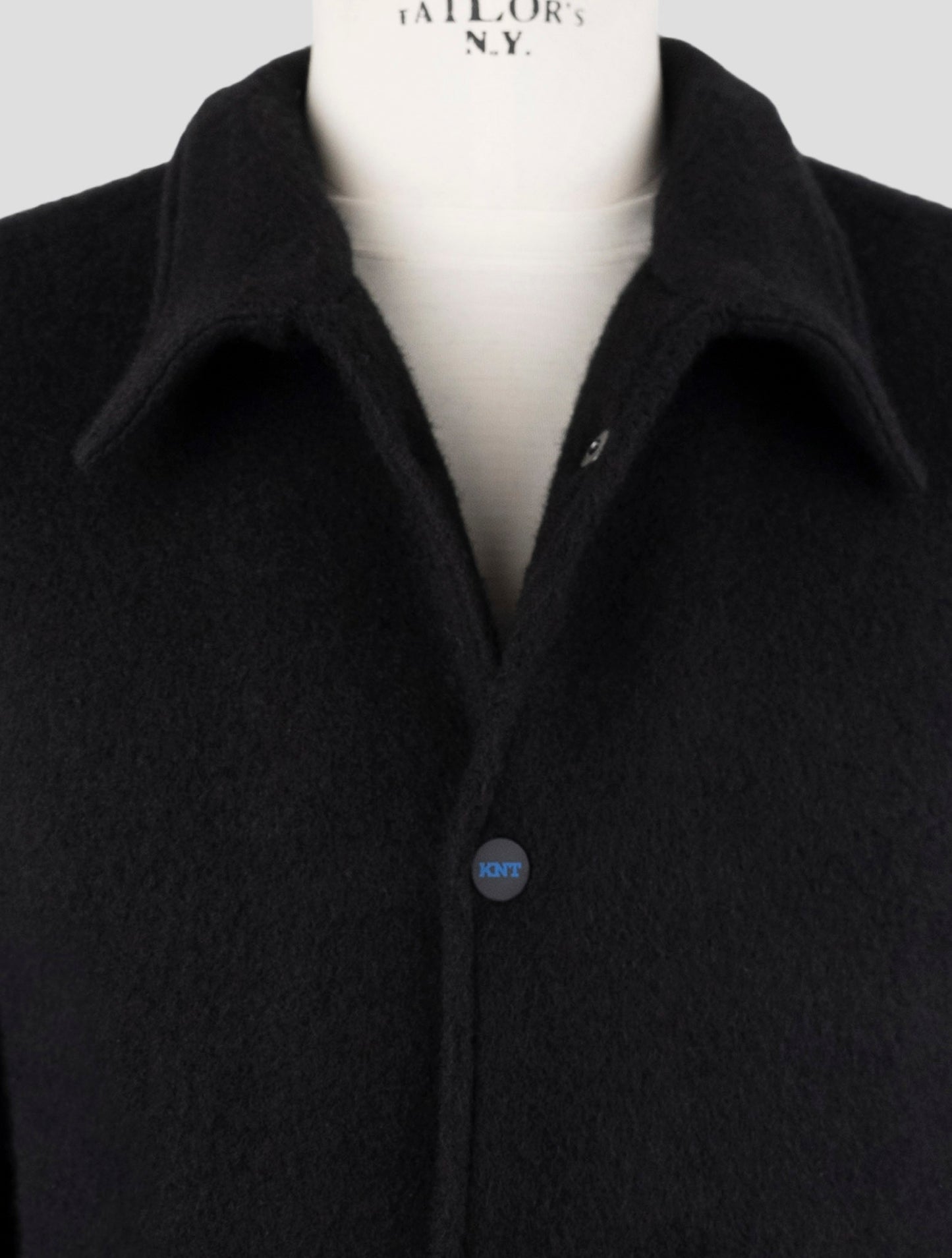 Kiton Knt Black Cashmere Pa Coat