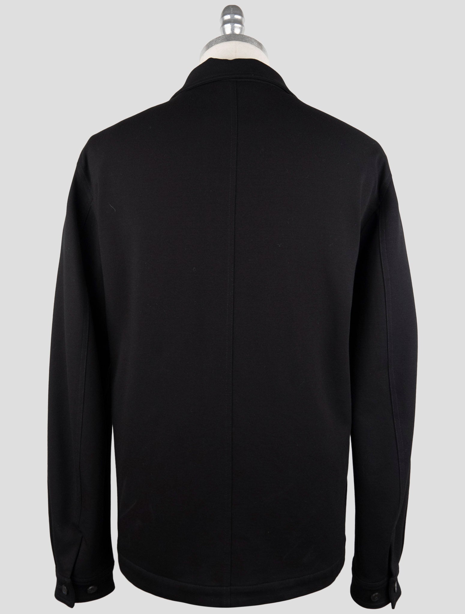 Kiton Knt Black Viscose Pa Ea Coat