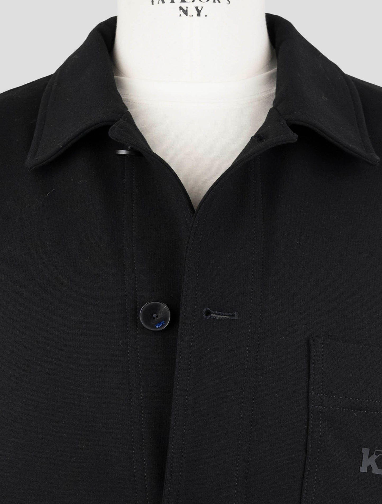 Kiton Knt Black Viscose Pa Ea Coat