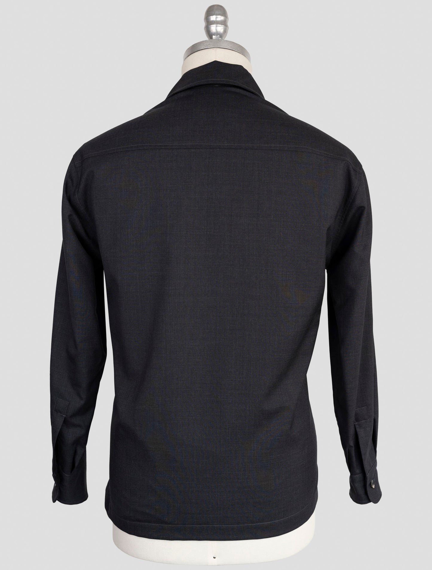 Kiton Knt Gray Wool Coat