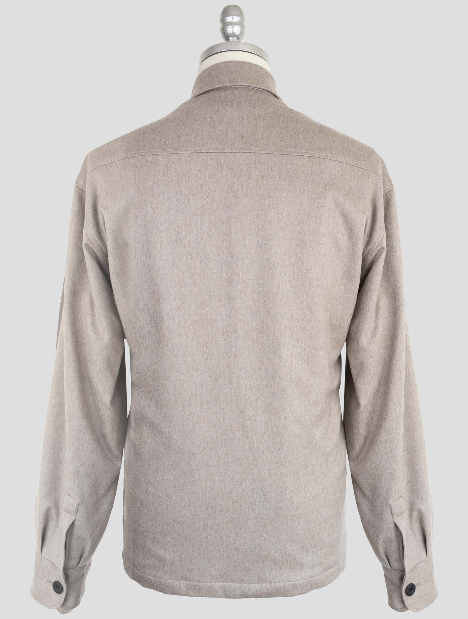 Kiton Knt Beige Cashmere Pa Ea Overshirt
