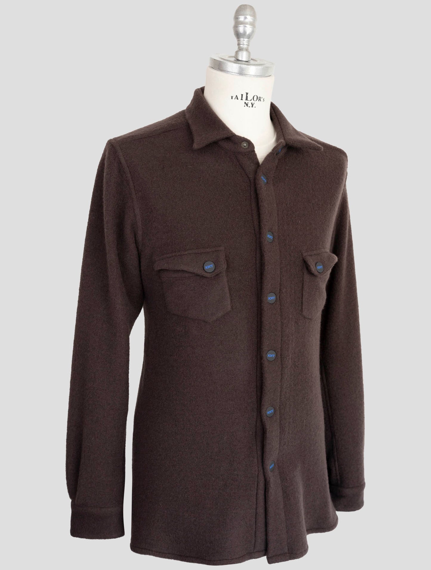 kiton Knt Brown Cashmere Pa Overshirt