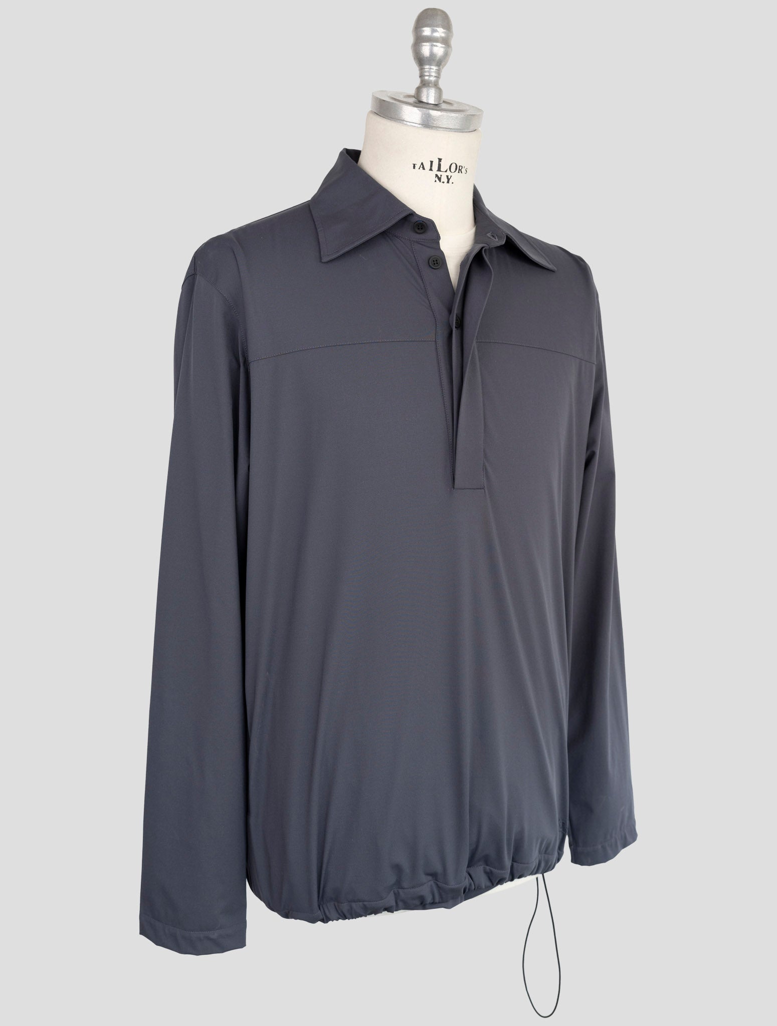 Kiton Knt Gray Pa Ea Sweater Polo