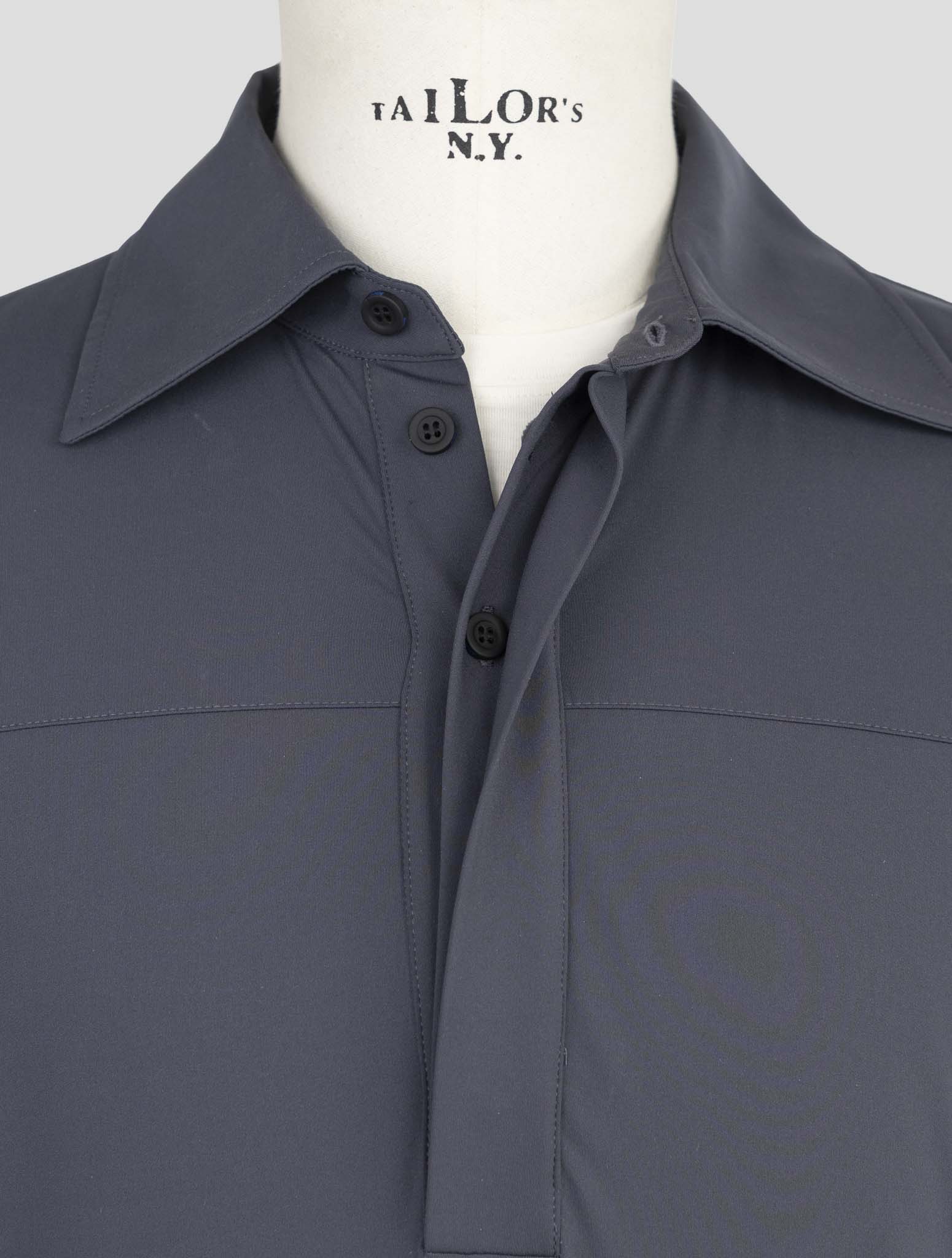 Kiton Knt Gray Pa Ea Sweater Polo