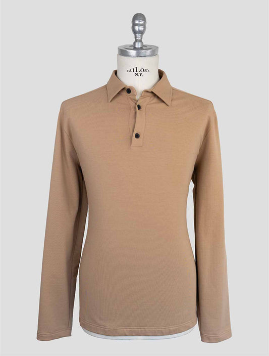 Kiton Knt Beige Cotton Ea Sweater Polo