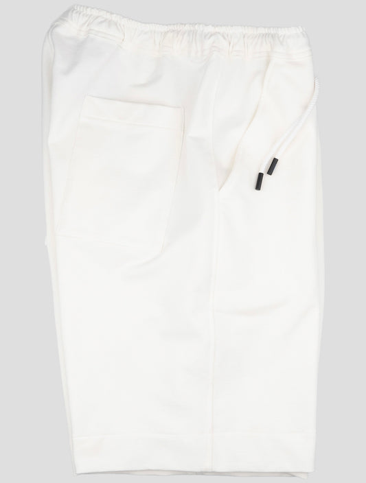 Kiton Knt White Cotton Ea Short Pant