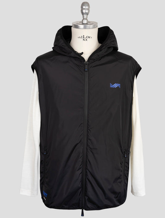 Kiton Knt Black Pa Coat Gilet