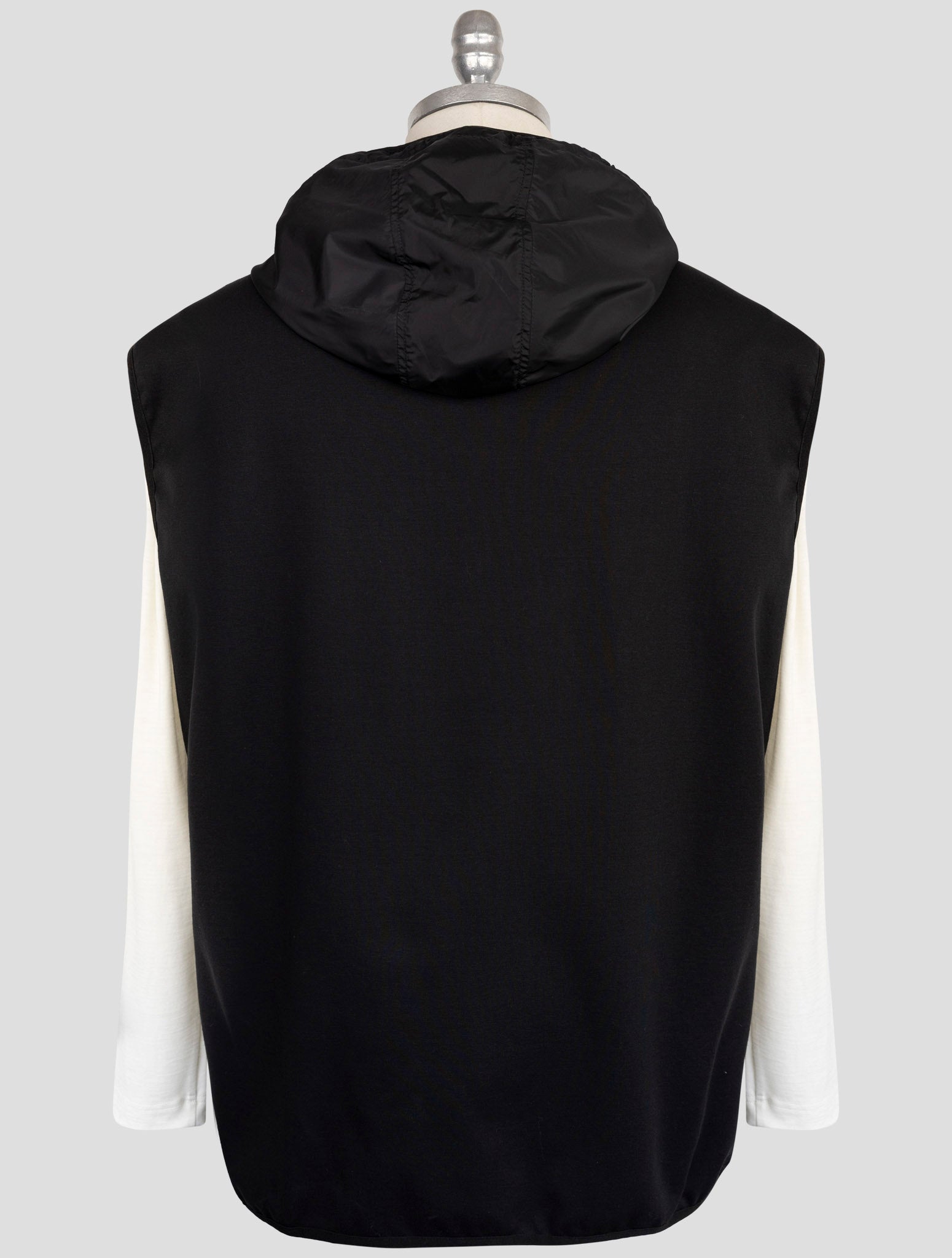 Kiton Knt Black Pa Coat Gilet