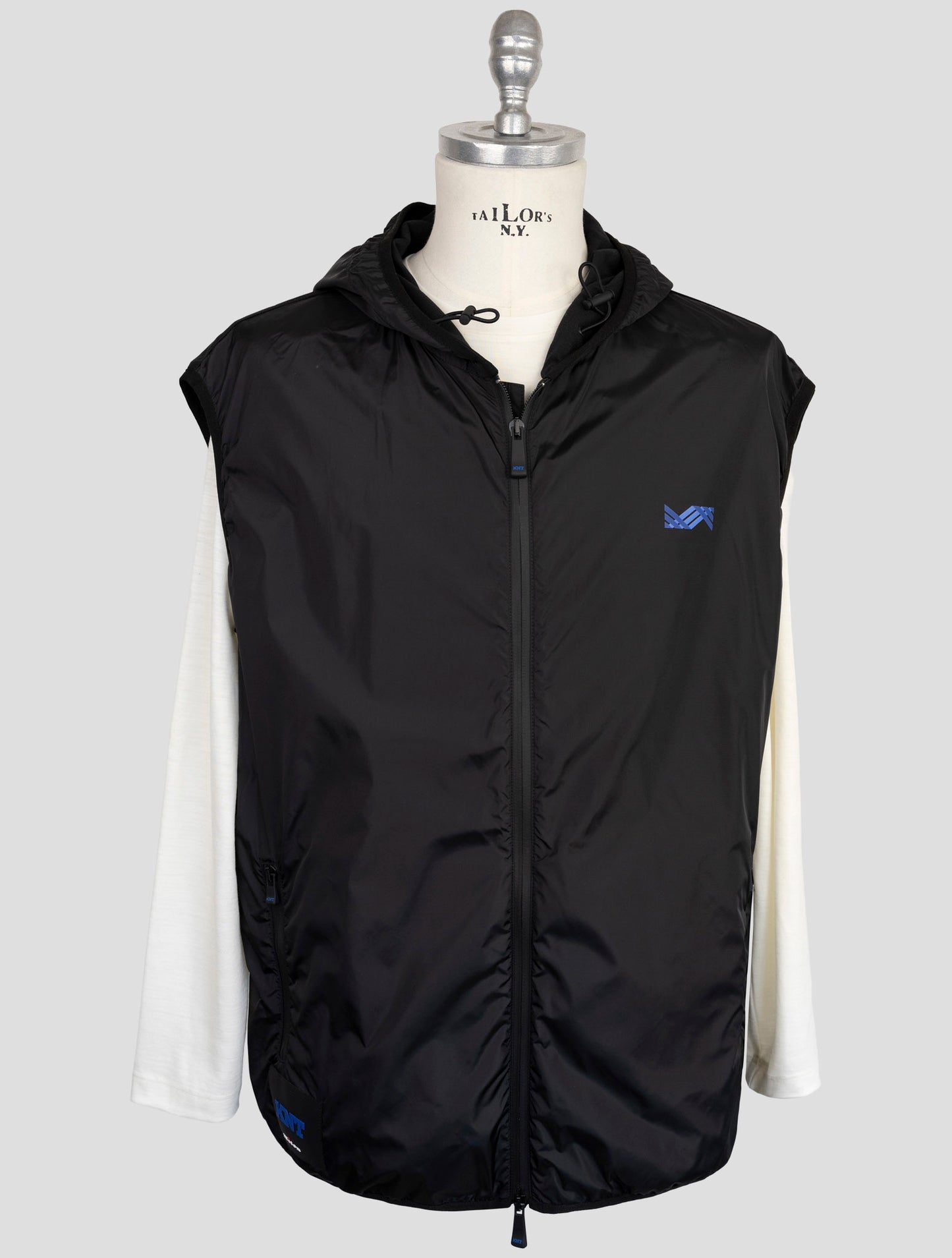 Kiton Knt Black Pa Coat Gilet
