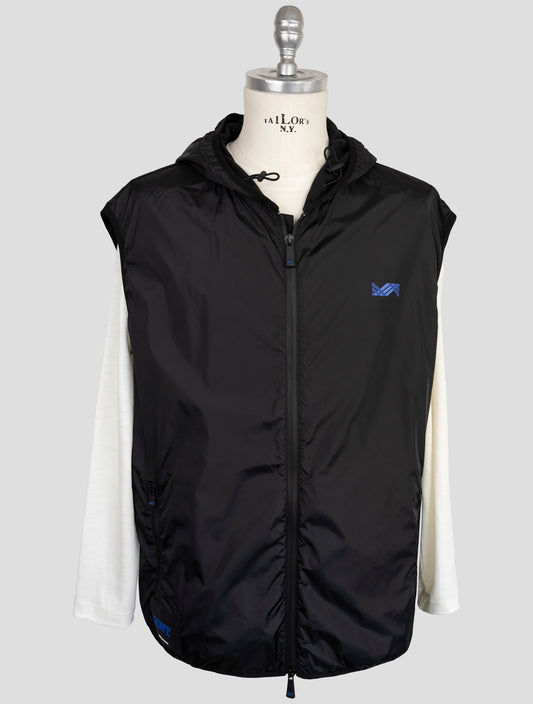 Kiton Knt Black Pa Coat Gilet