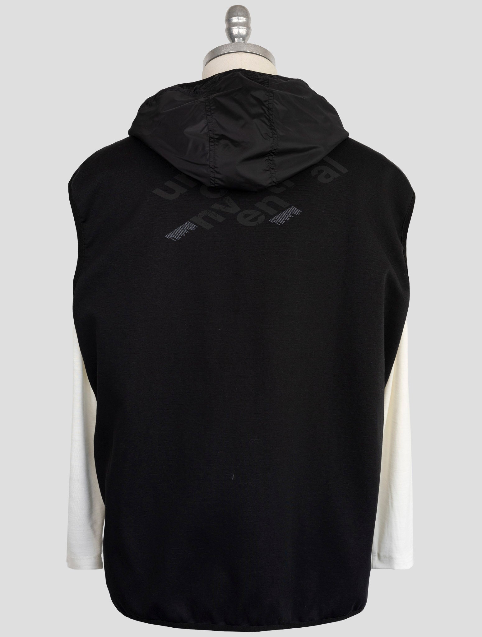 Kiton Knt Black Pa Coat Gilet