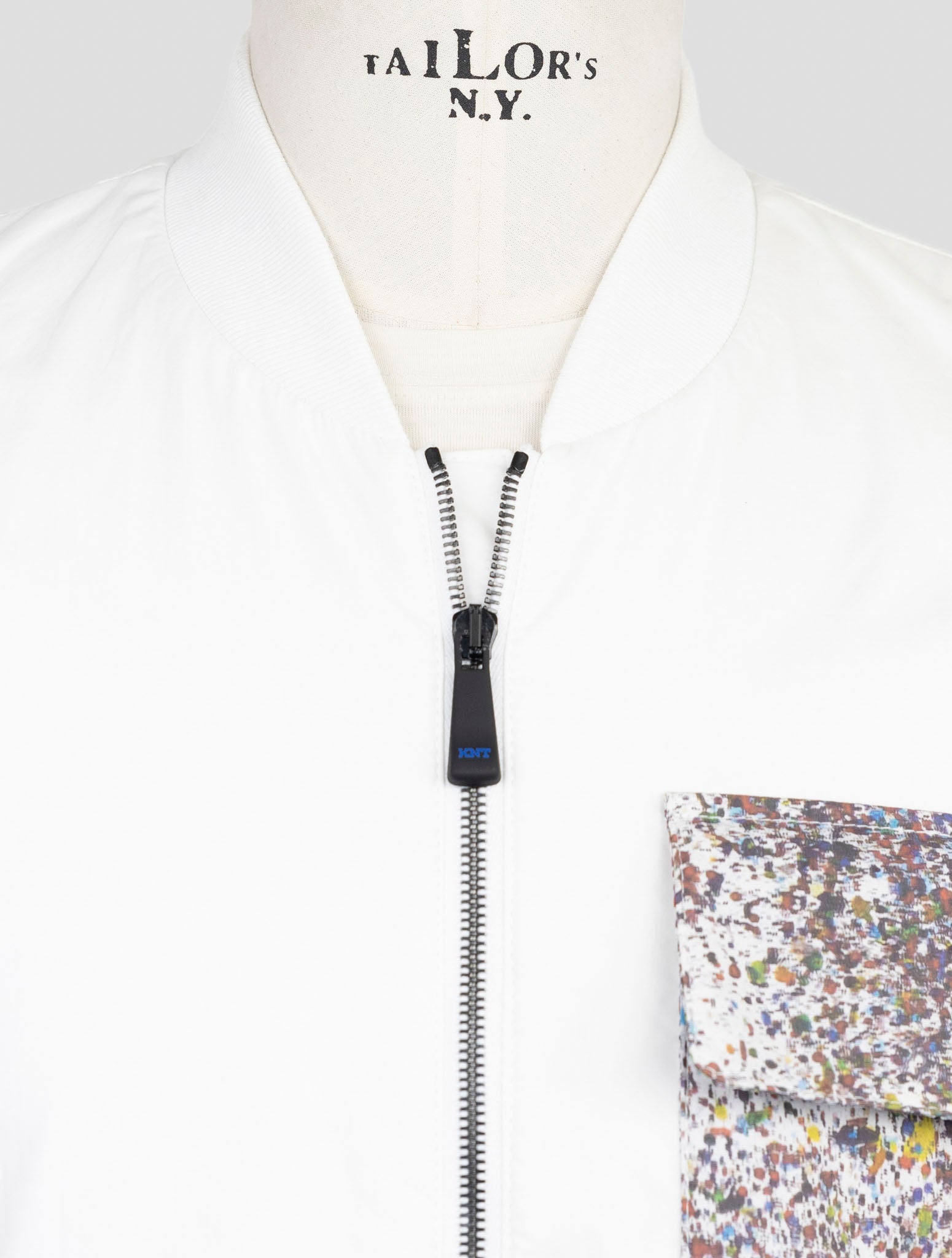 Kiton Knt White Cotton Coat Gilet