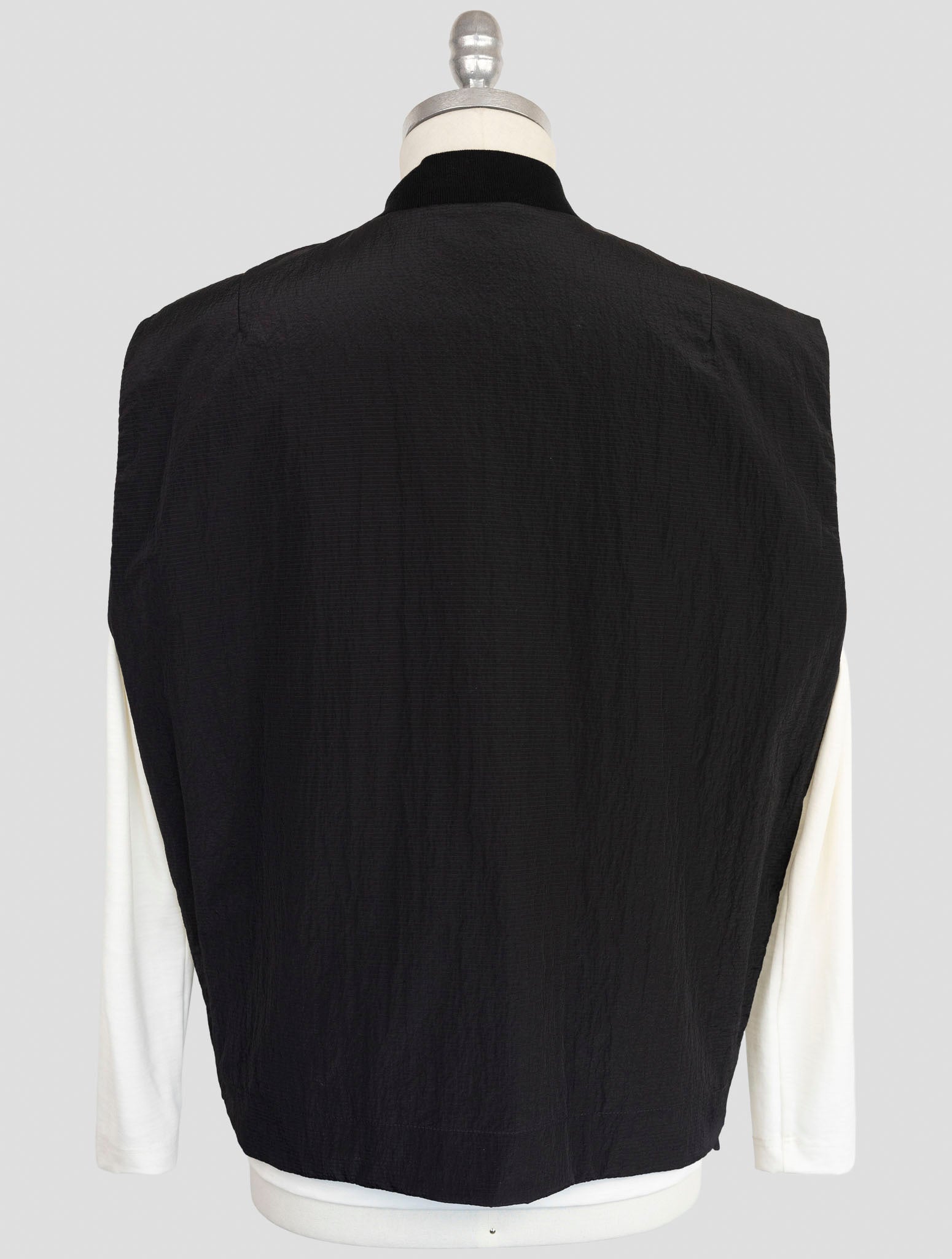 Kiton Knt Black Pa Coat Gilet