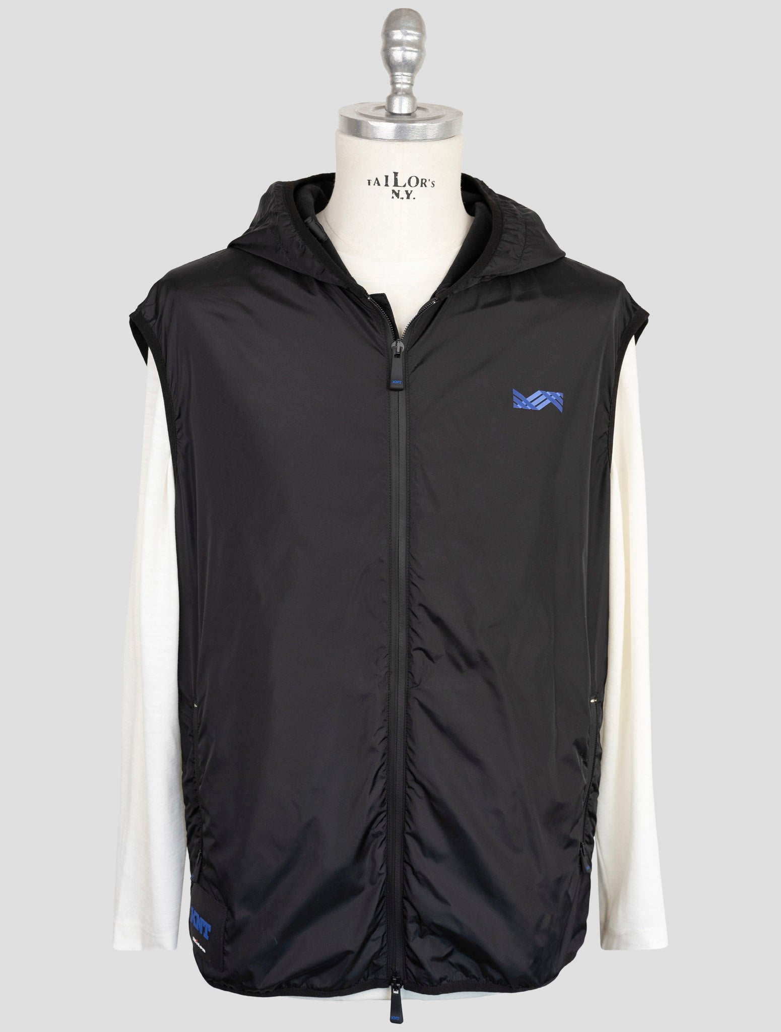 Kiton Knt Black Pa Coat Gilet