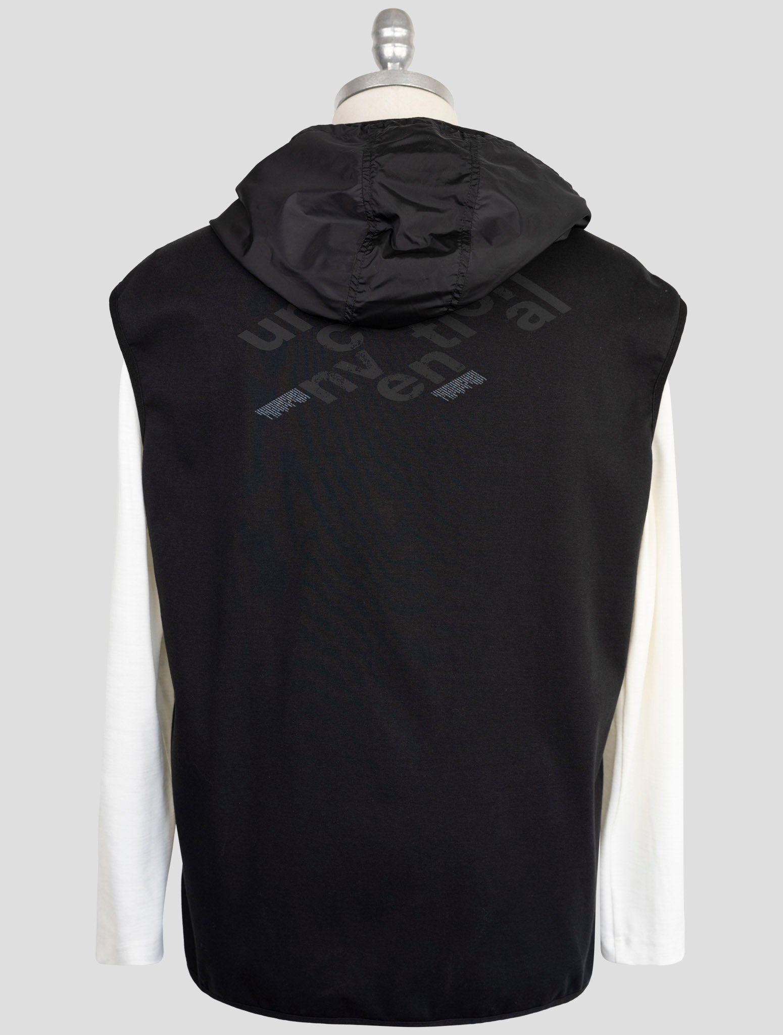 Kiton Knt Black Pa Coat Gilet