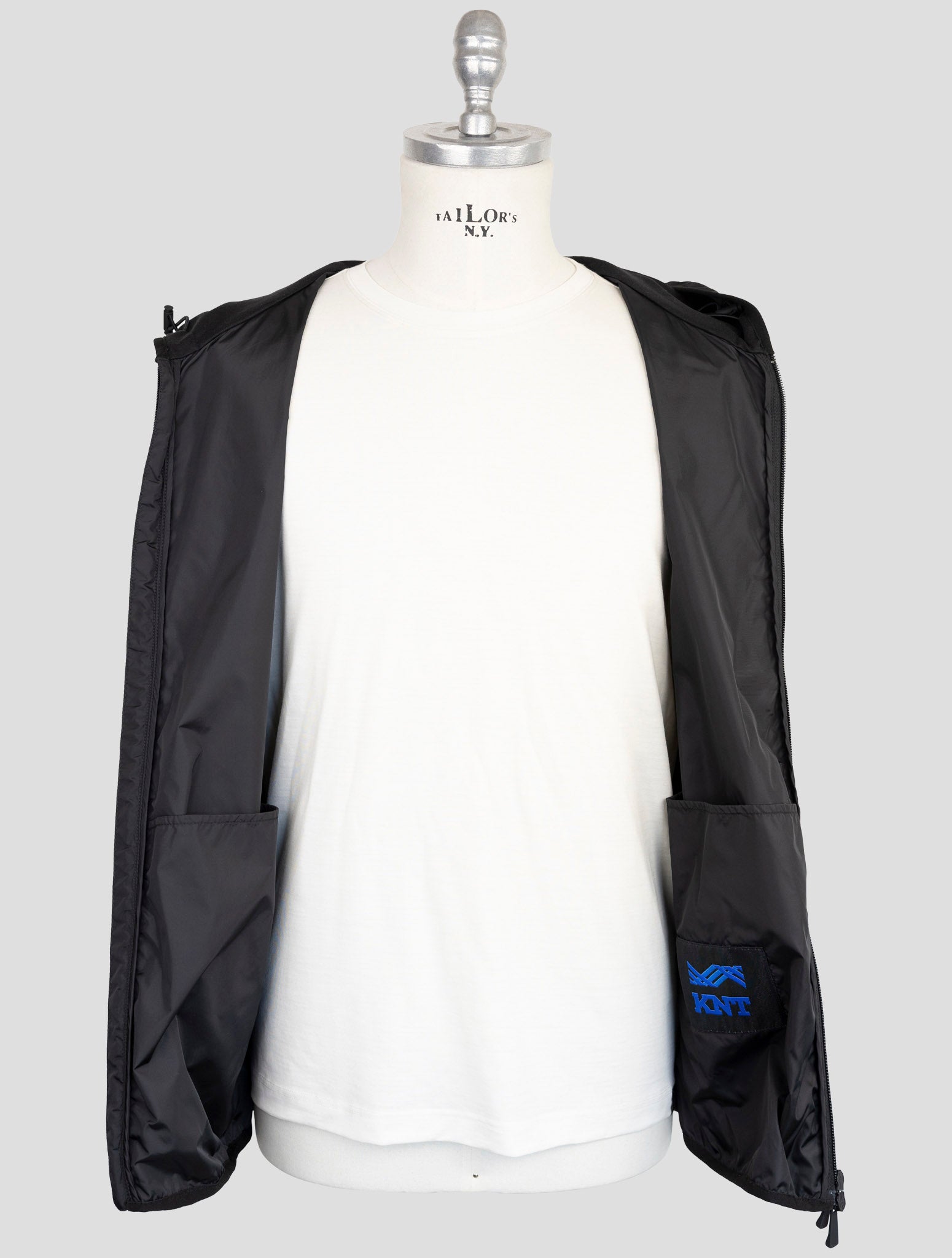 Kiton Knt Black Pa Coat Gilet