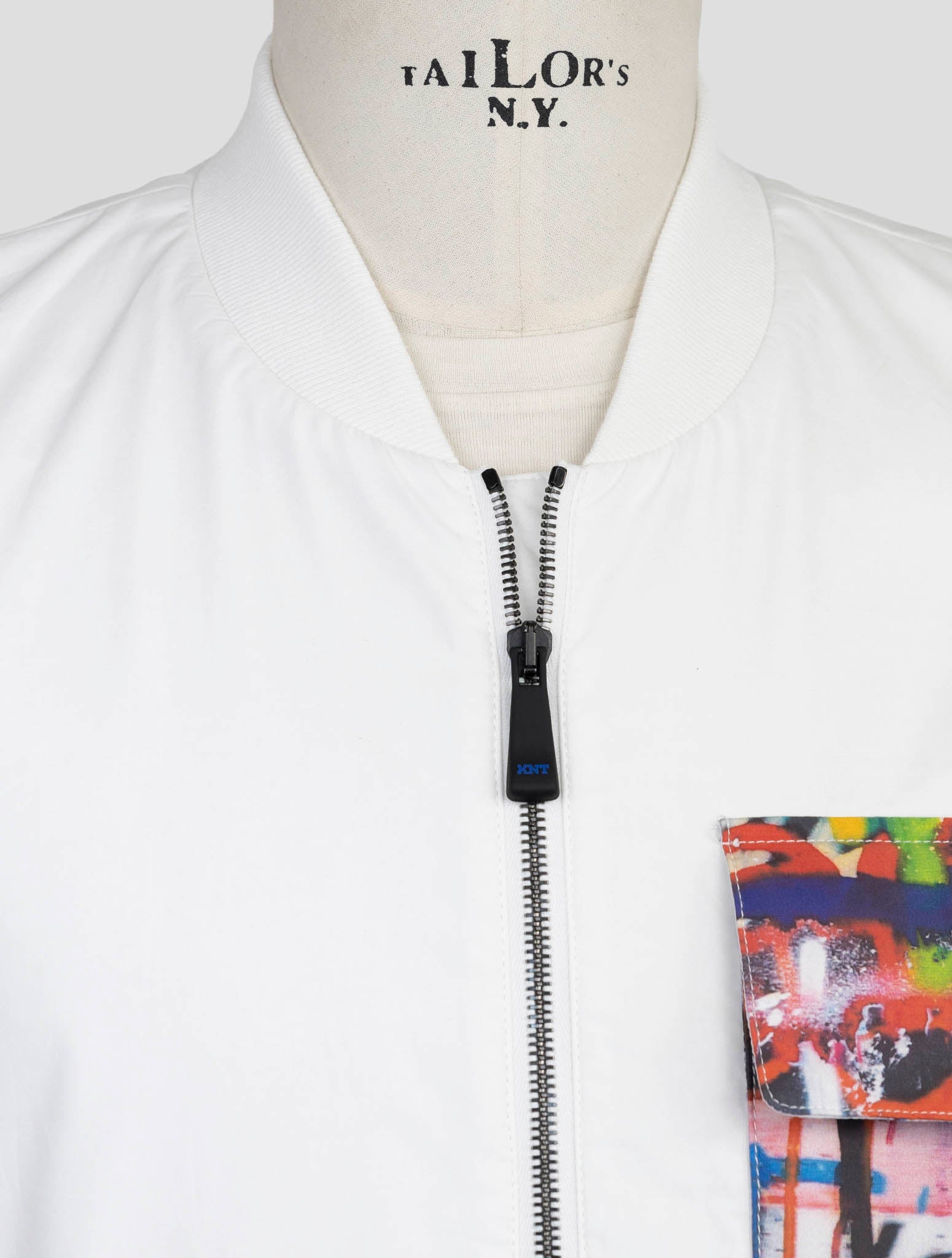 Kiton Knt White Cotton Coat Gilet