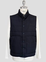 Kiton Knt Blue Pl Coat Gilet