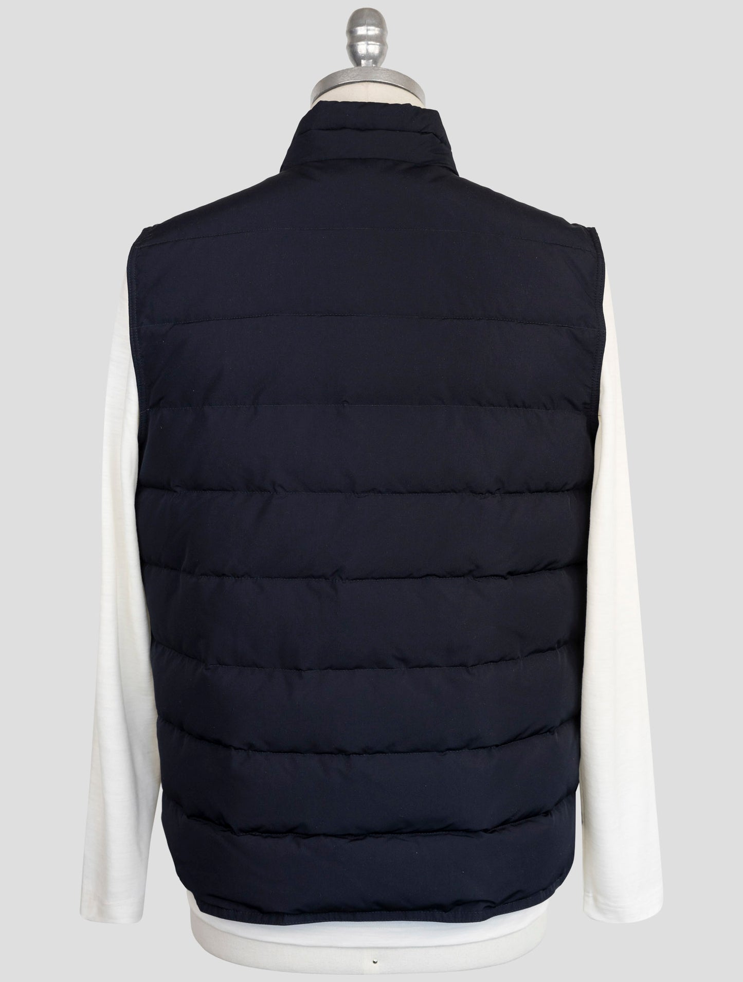 Kiton Knt Blue Pl Coat Gilet