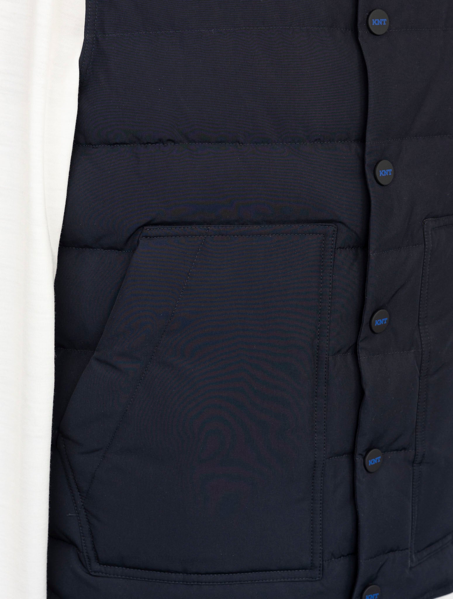 Kiton Knt Blue Pl Coat Gilet