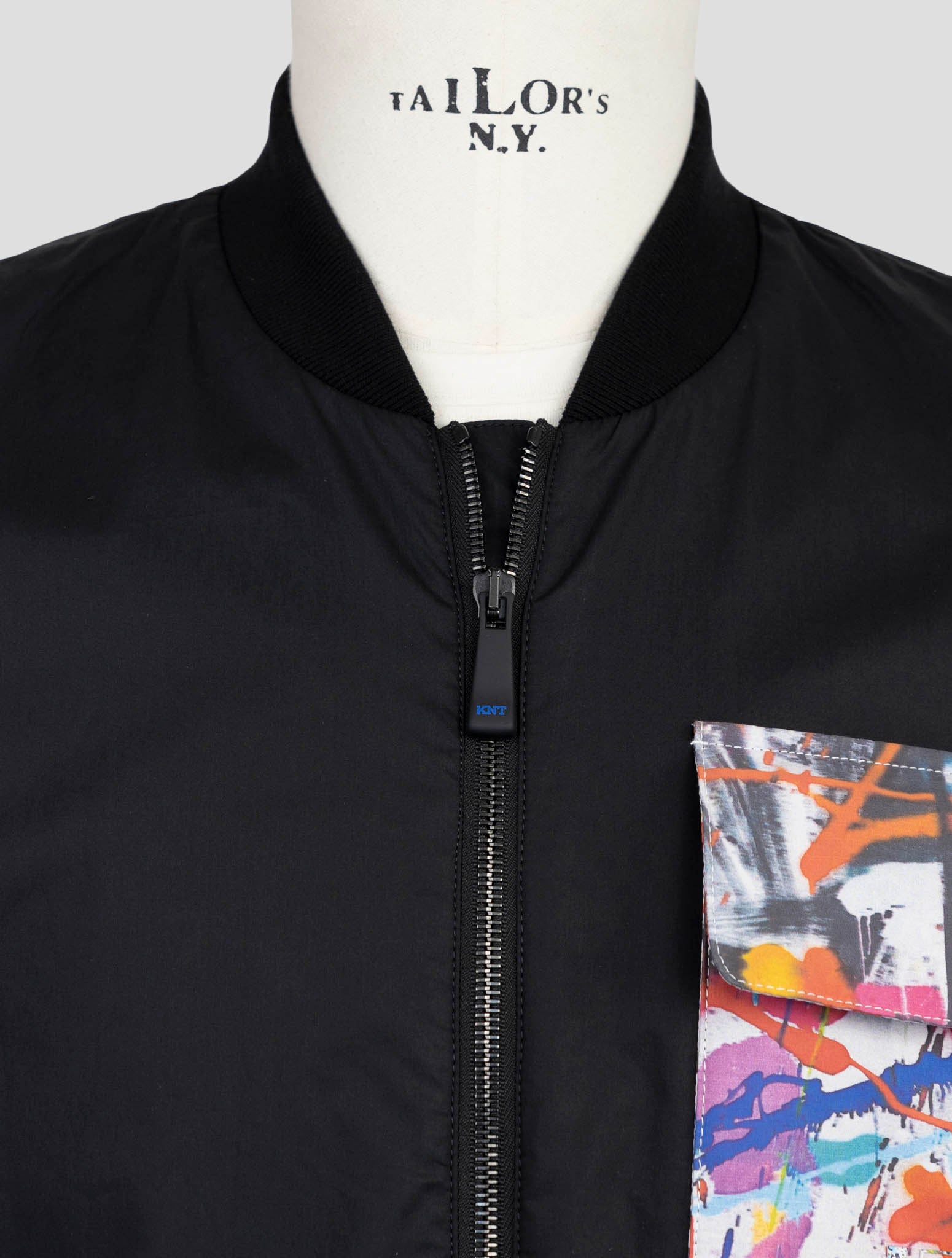 Kiton Knt Black Cotton Coat Gilet