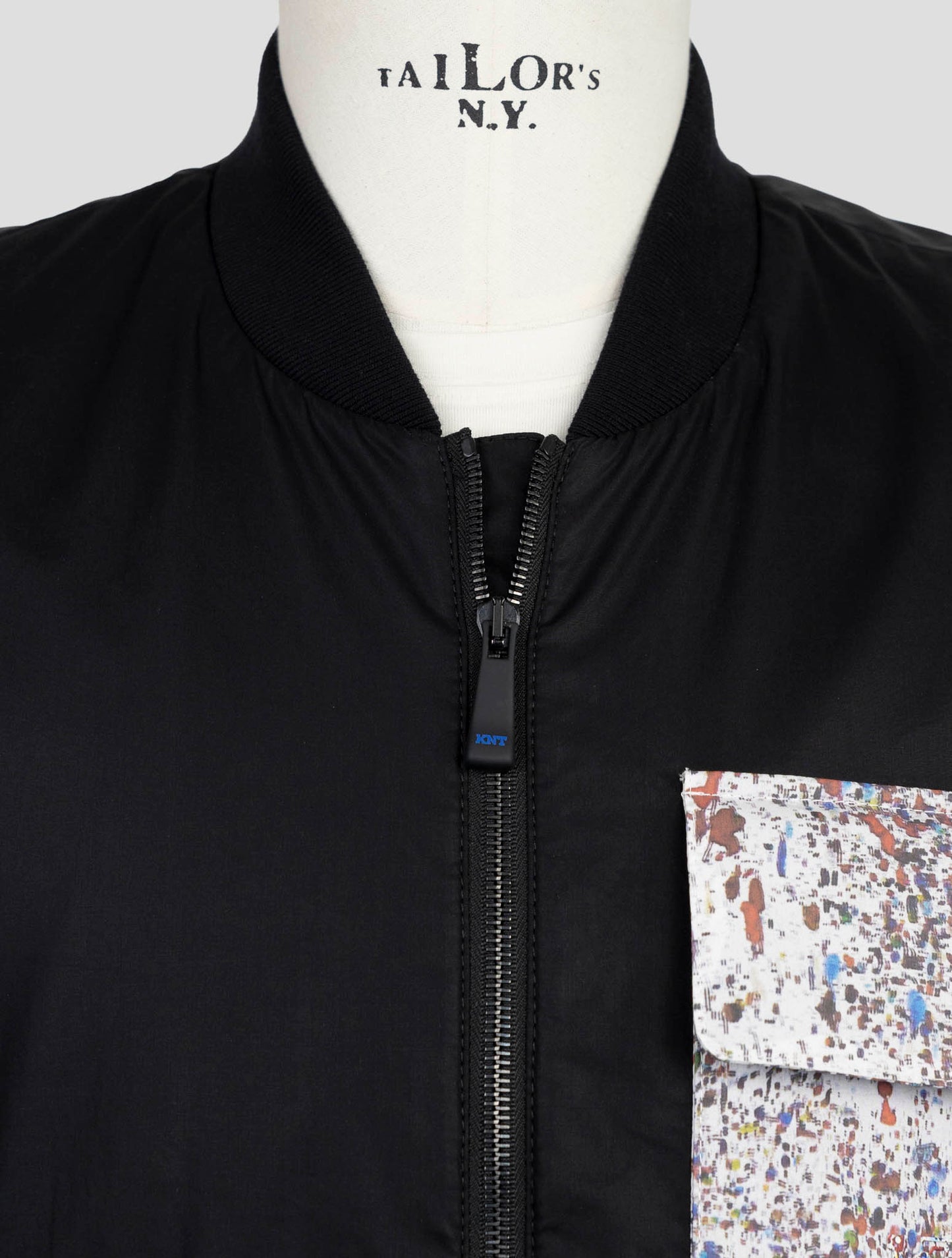 Kiton Knt Black Cotton Coat Gilet