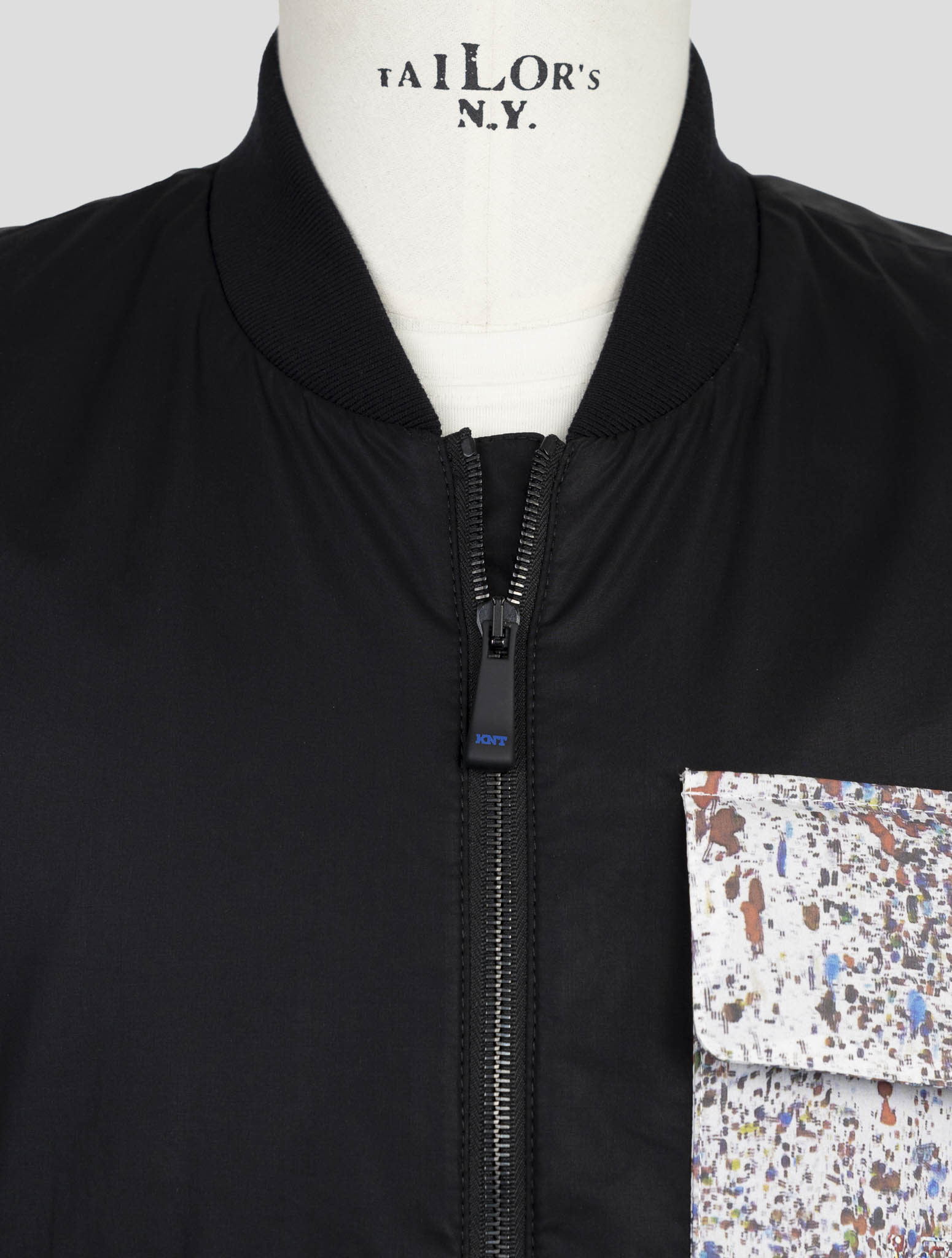 Kiton Knt Black Cotton Coat Gilet