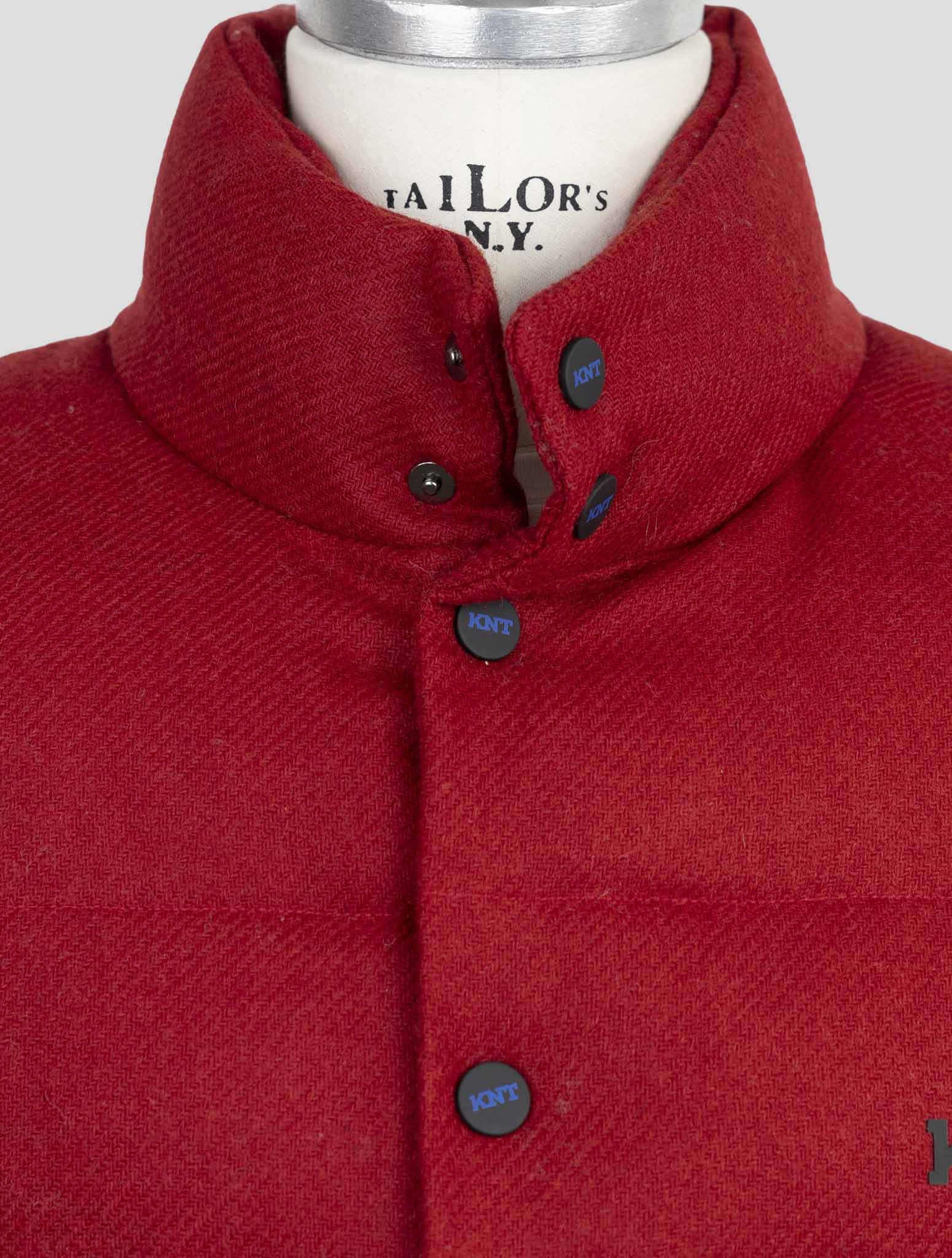 Kiton Knt Blue Virgin Wool Coat Gilet