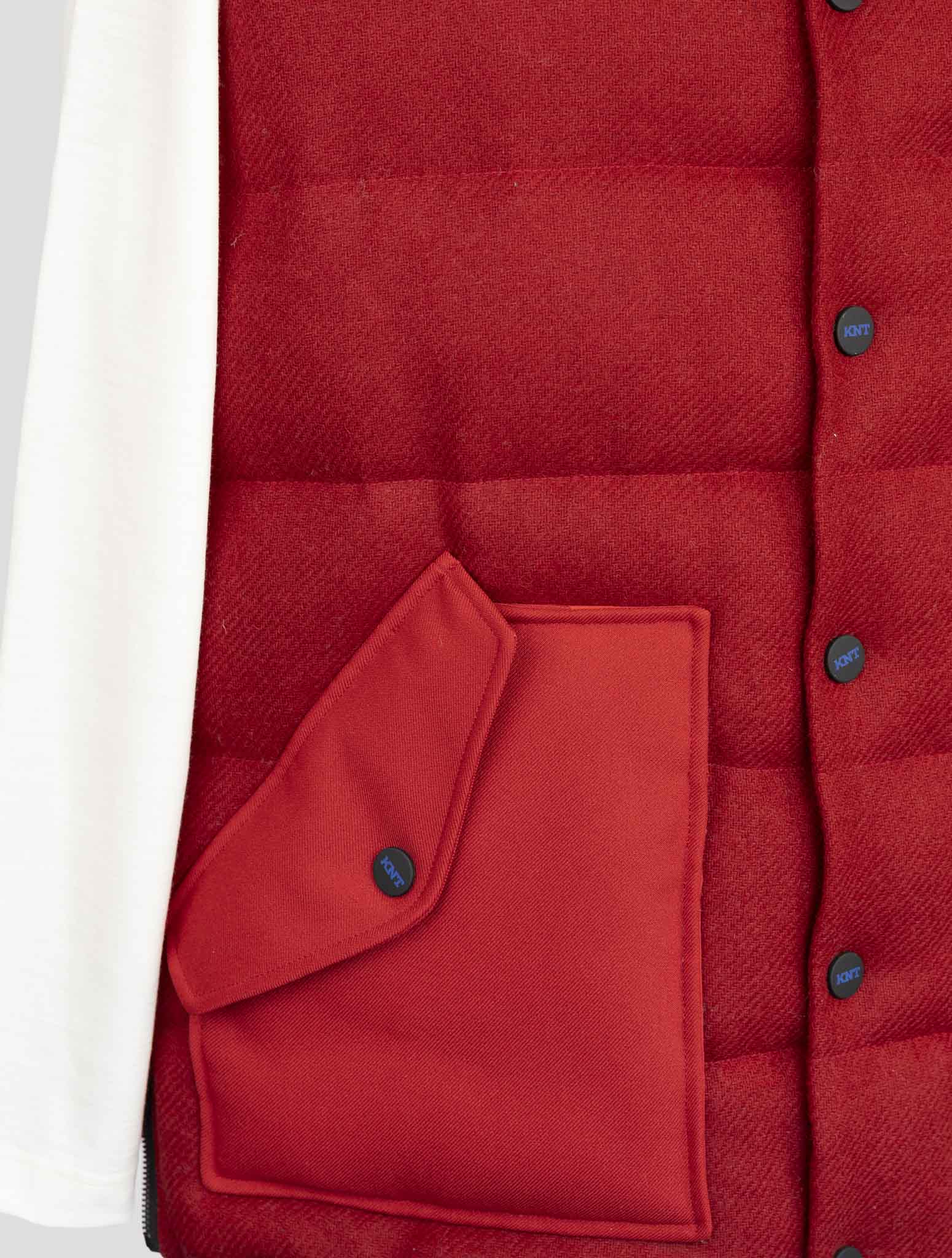 Kiton Knt Blue Virgin Wool Coat Gilet