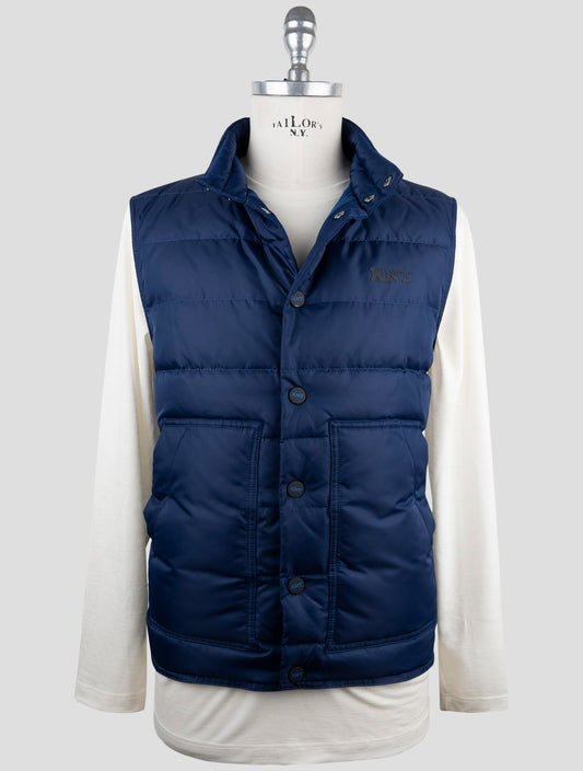 Kiton Knt Blue Pa Coat Gilet
