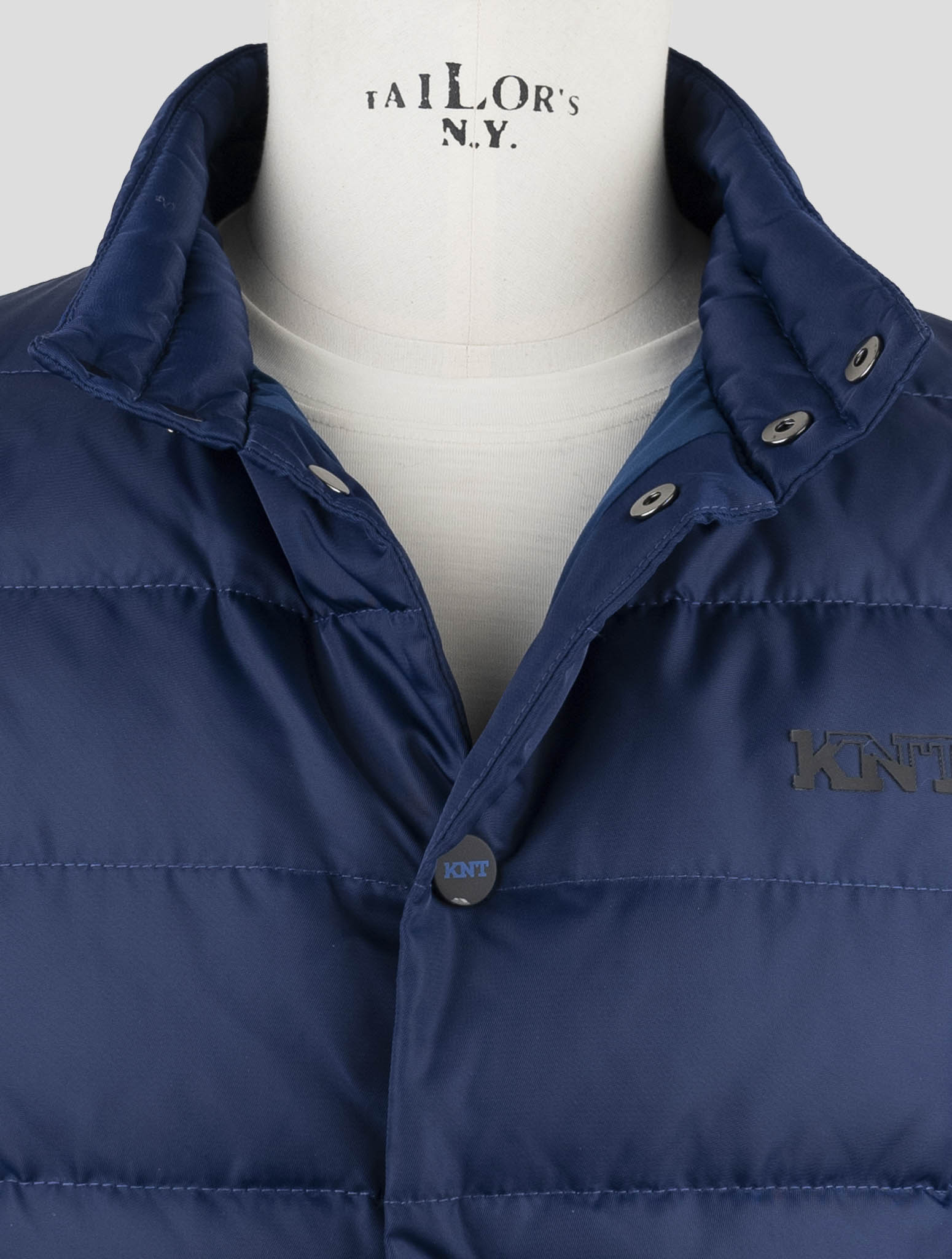 Kiton Knt Blue Pa Coat Gilet