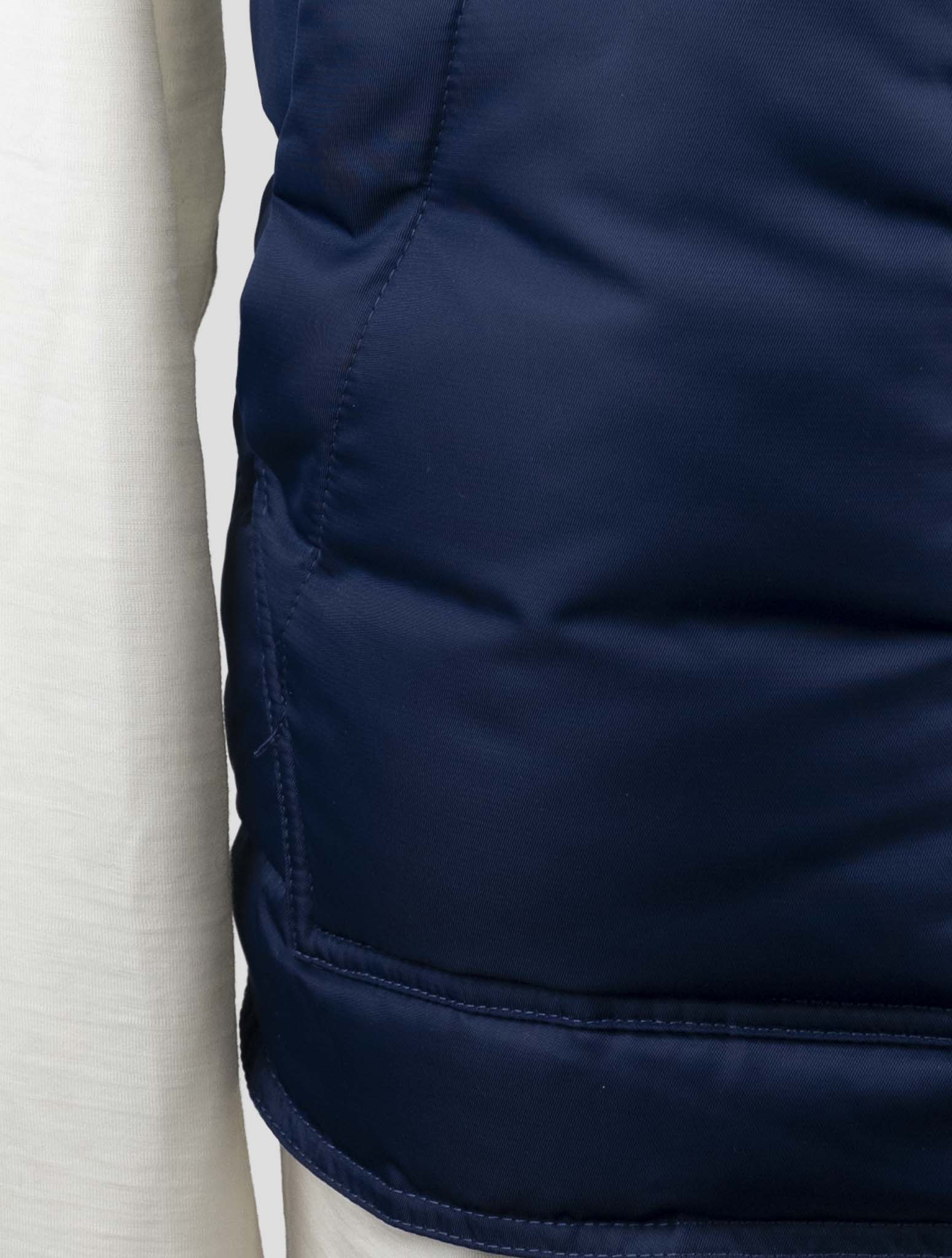 Kiton Knt Blue Pa Coat Gilet